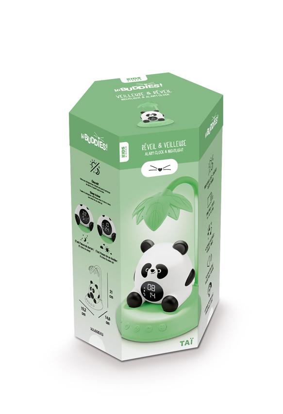 Hibuddies StreetLight met Kids Alarmklok Panda