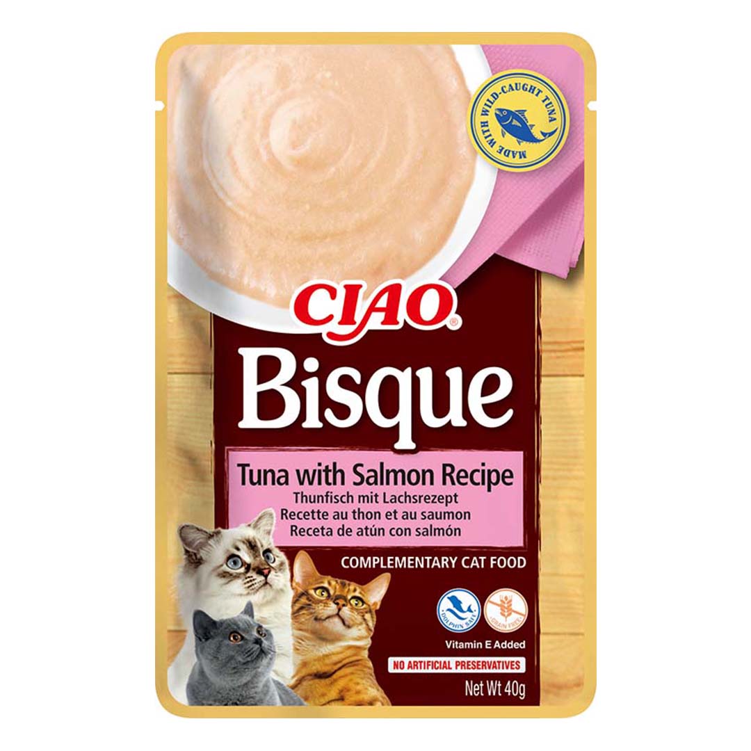 Ciao Bisque Kattensnack Tonijn & Zalm 40 g