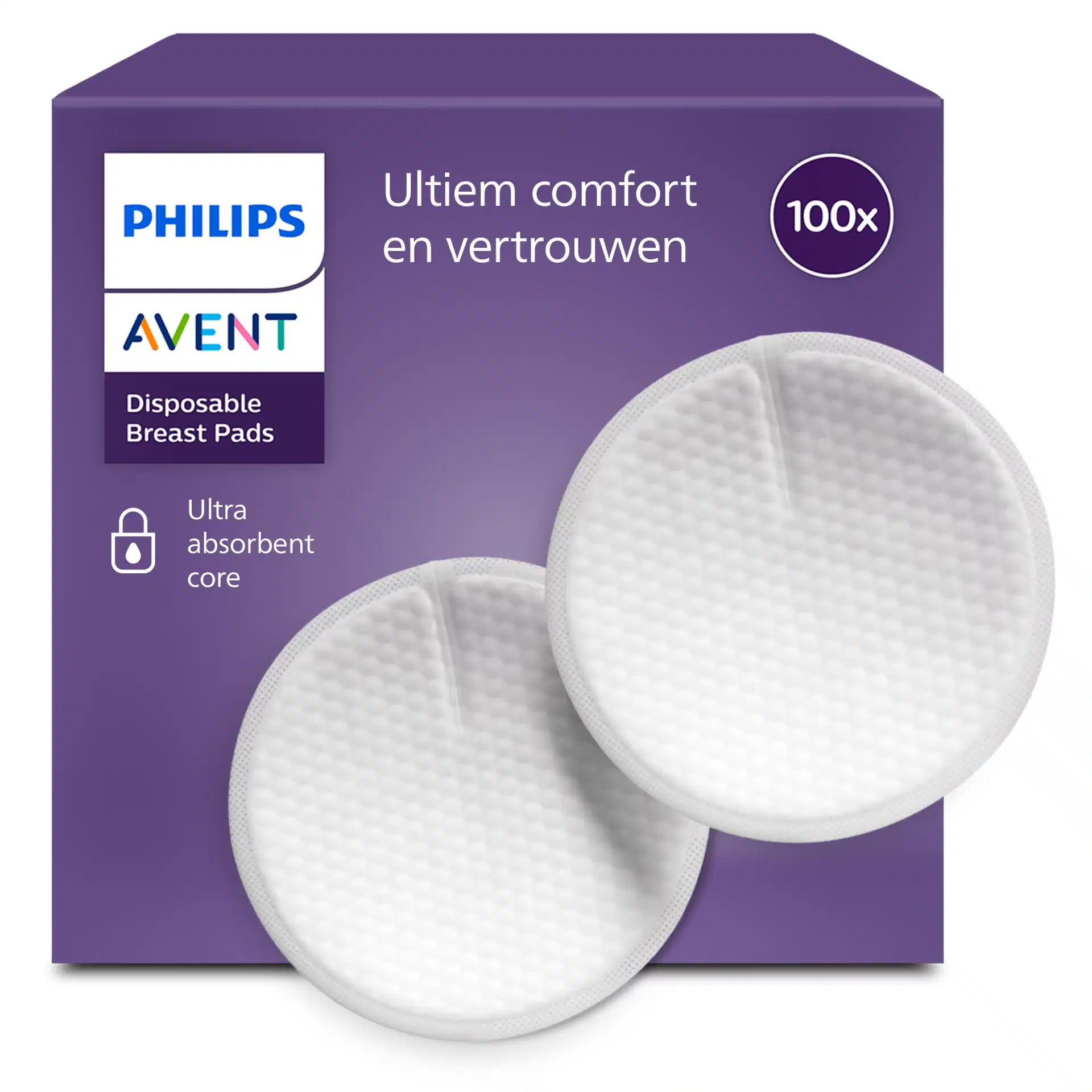 Philips Avent Borstkompressen Dag-Nacht - 100 stuks