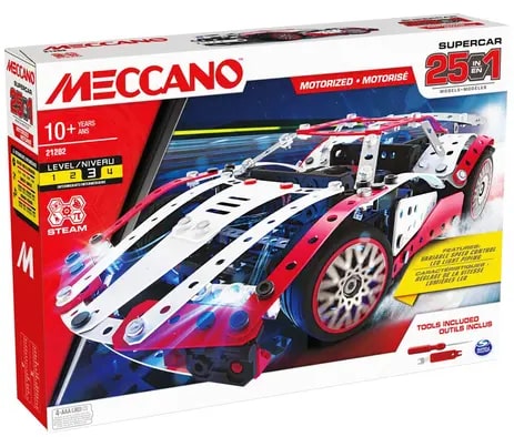 Meccano - Supercar 25 Modellen met motor
