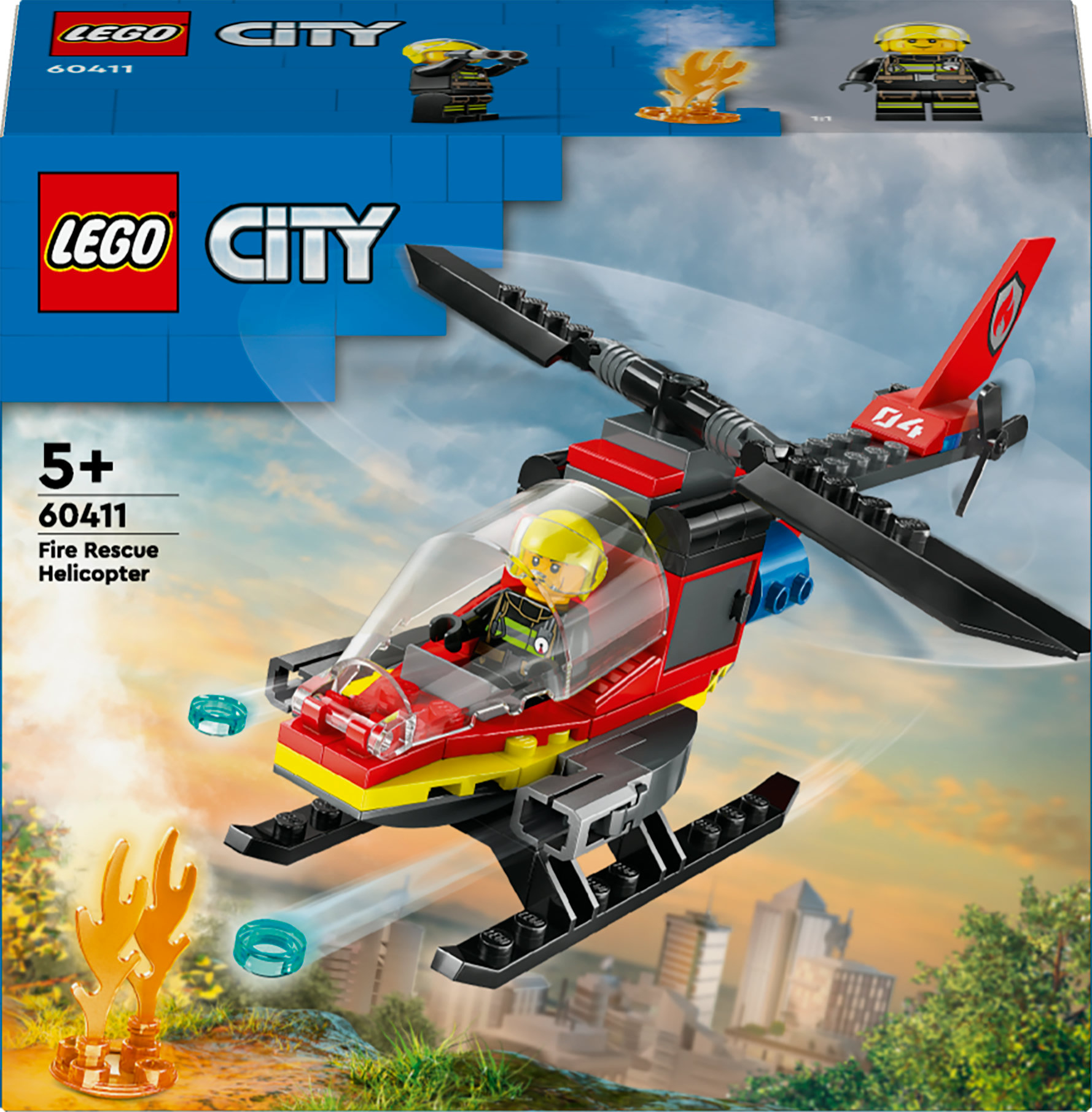 LEGO City 60411 Brandweerhelikopter