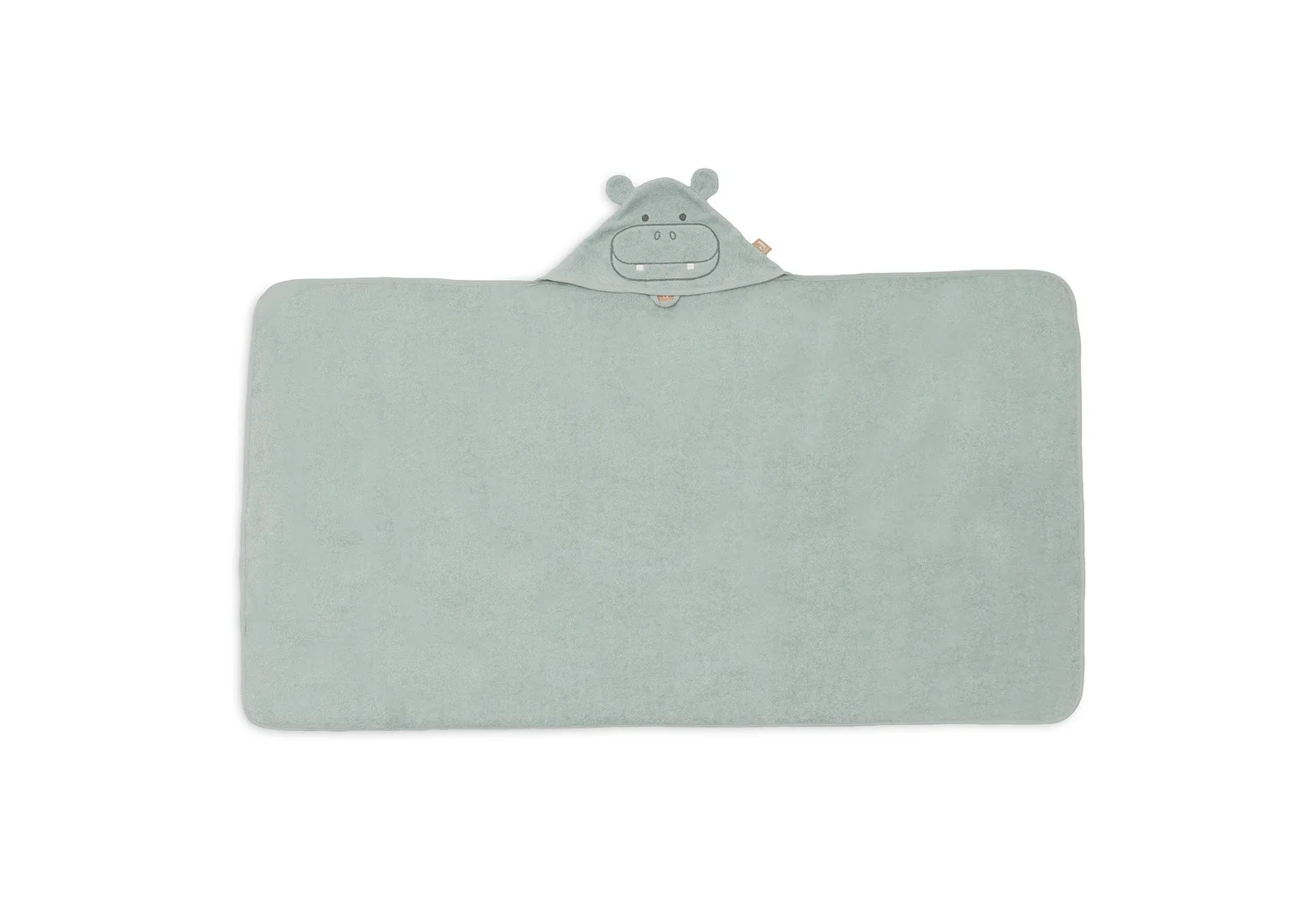 Jollein Badcape Badstof Hippo Happy 70x130 cm
