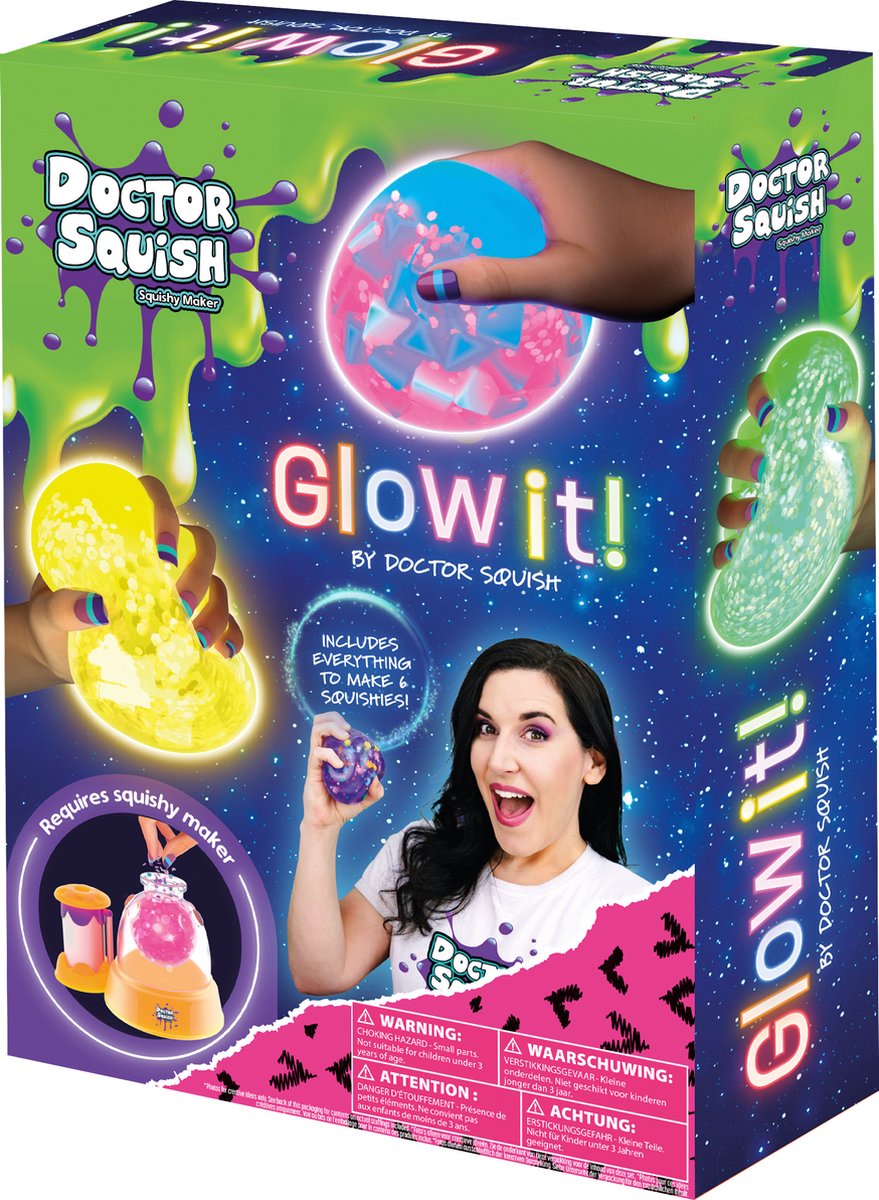 Doctor Squish - Squishy pack refill Navulpak Glow in the dark