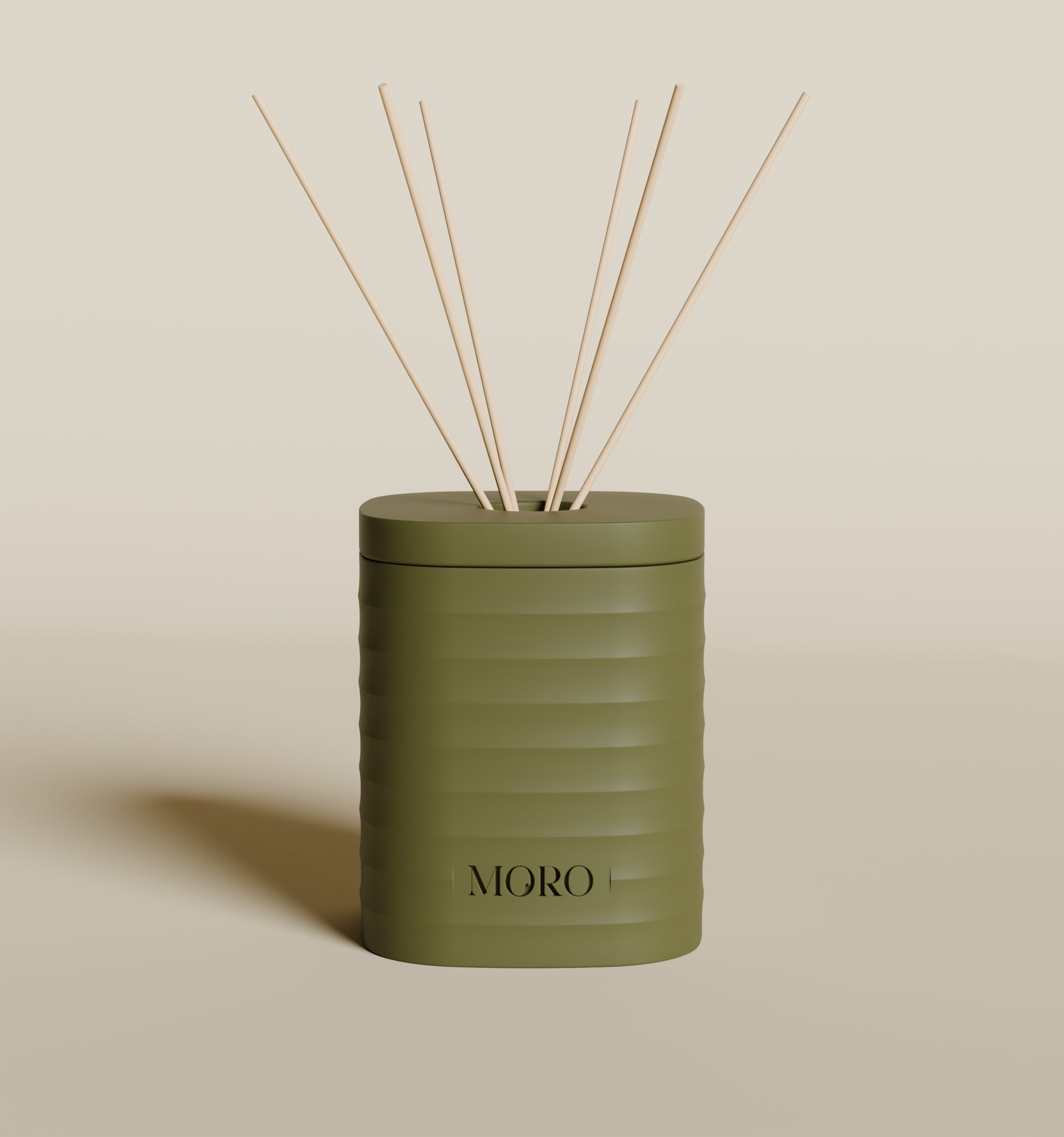 Moro Geurdiffuser Amber & Musk 200ml - Groen Moro Geurdiffuser Amber & Musk 200ml - Groen