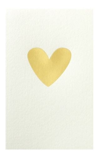 Wenskaart Hartje Volvlak Goud Shades
