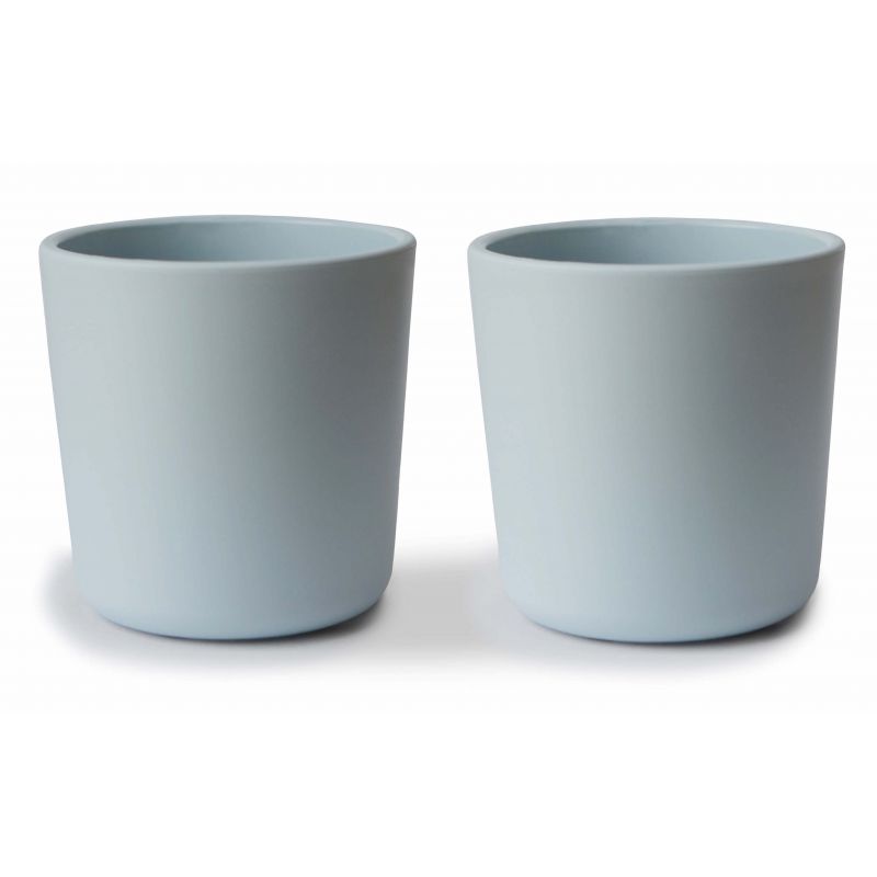 Mushie Beker Powder Blue 225 ml - 2 stuks