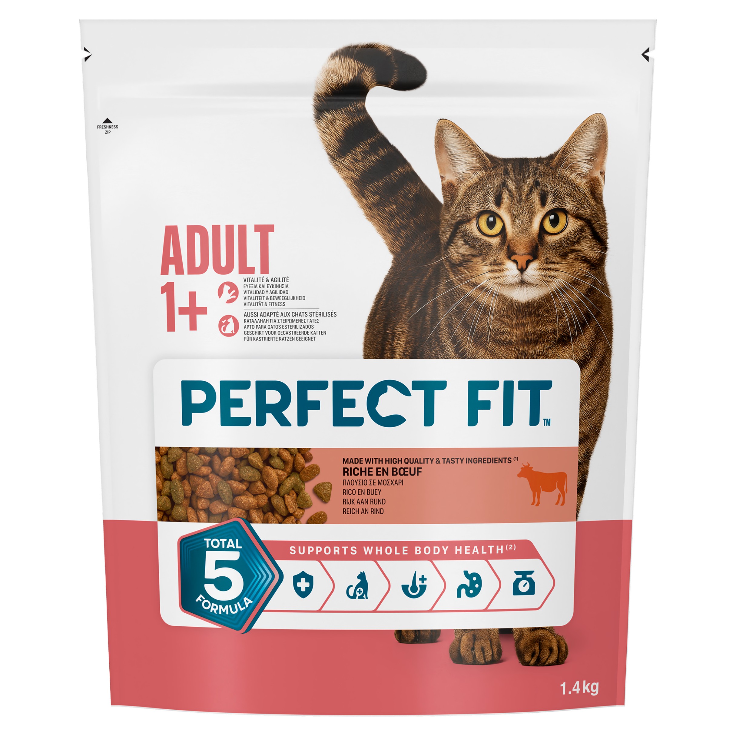 Perfect Fit Dry Kattenvoeding Adult Rund 1.4 kg