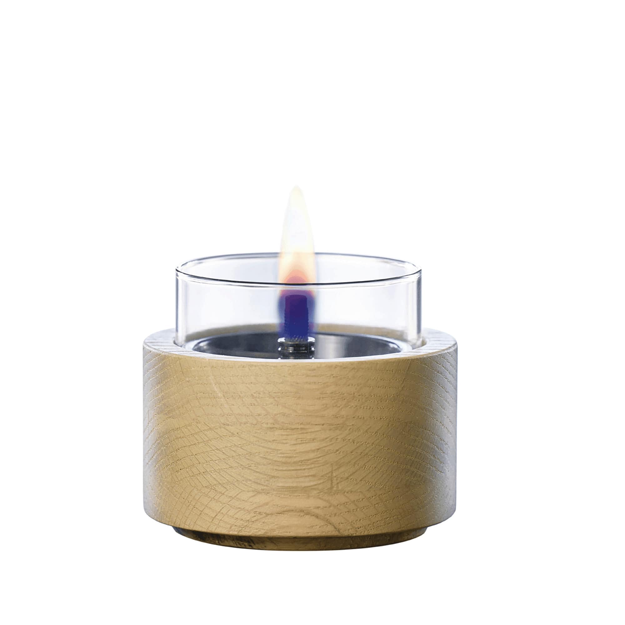 Tenderflame Oliekaars Lotus 10 150ml - Eikenhout - 4-5 Branduren - 10x8.5 cm