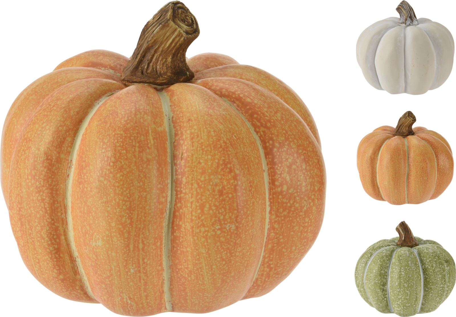 Pompoen 15x12.5 cm - assorti - prijs per stuk