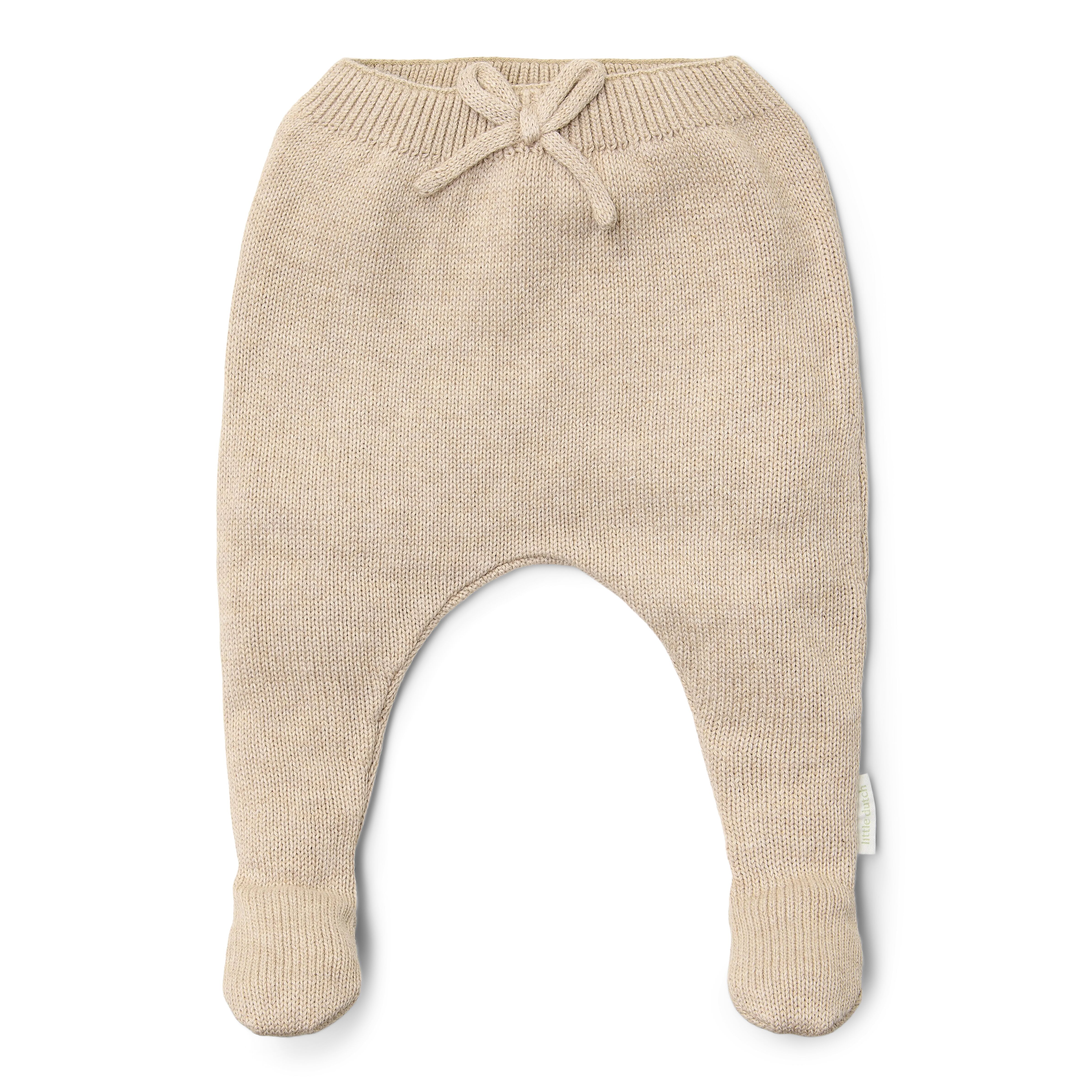 Little Dutch Broek Tricot Nb Unisex Soft Beige Melee - 56