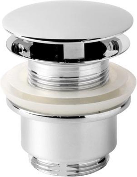 LUXE WASTAFEL-/FONTEINPLUG OPEN 5/4" CHROOM