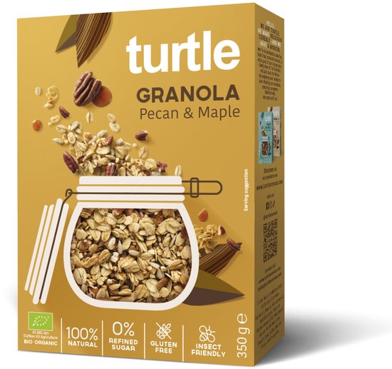 Turtle Cereals Granola Pecannoten & Maple 350g - Bio