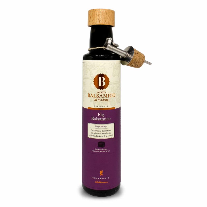 Greenomic Balsamico Azijn uit Modena 250ml Fig - met Schenktuit