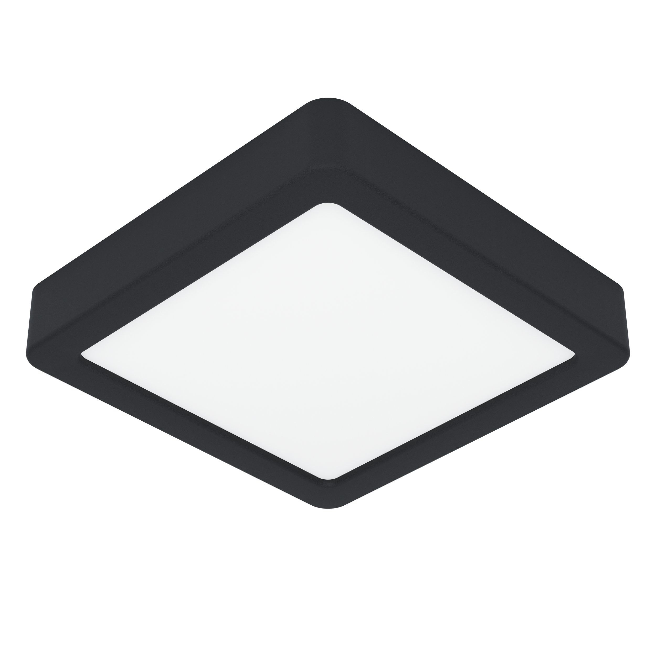 Eglo Fueva 6 Plafondlamp Vierkant Zwart 150 mm 7W 1100lm 2700/4000/6500K