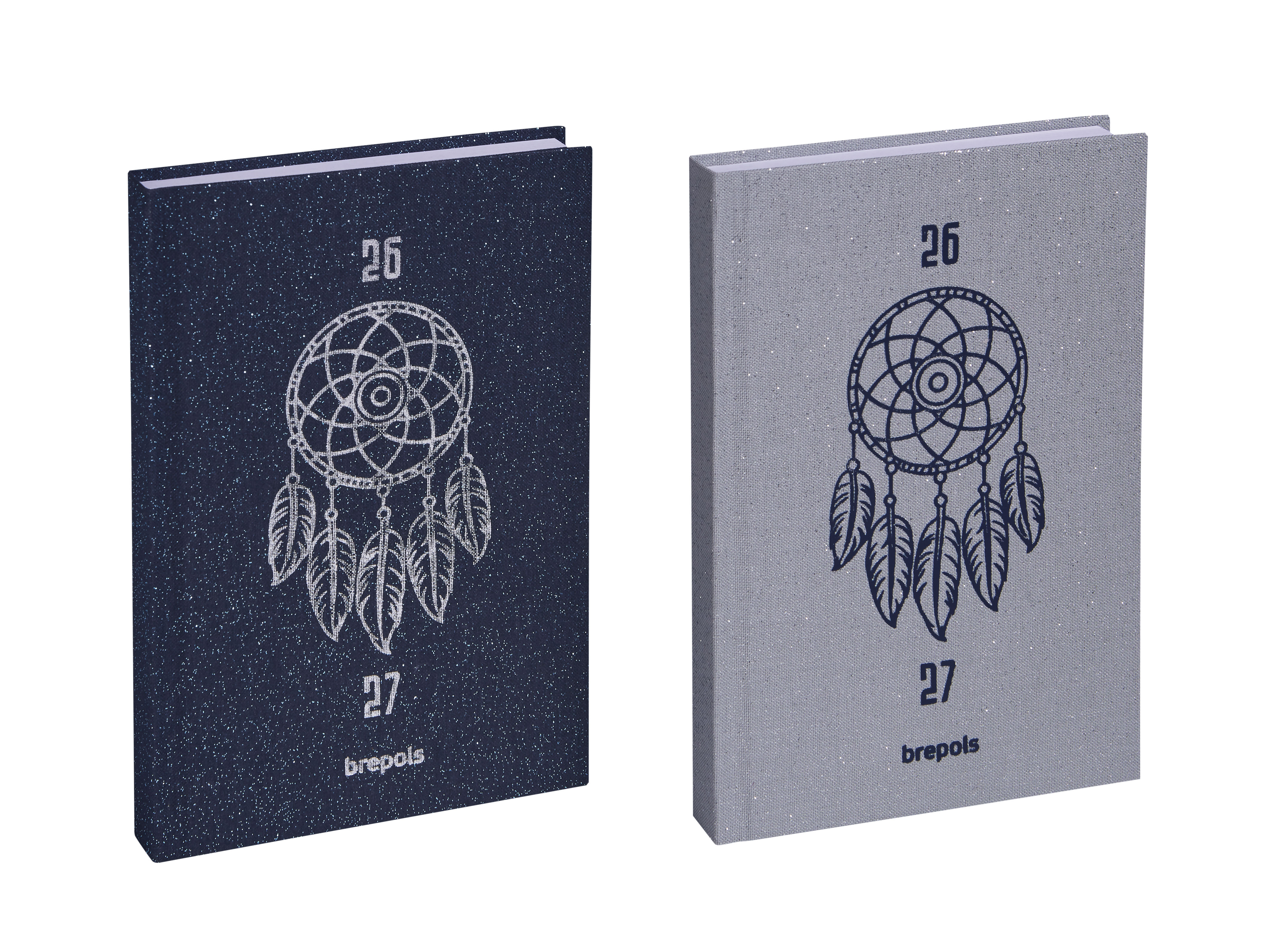 Brepols Schoolagenda 2026-27 Magic 1dag/pag Linnen assorti 11.5x16.9 cm - per stuk