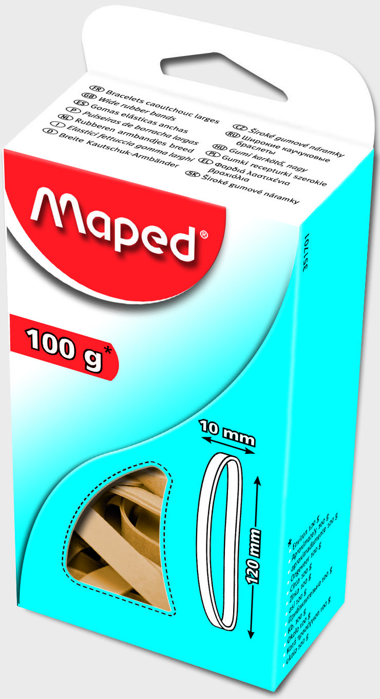 Maped Couponbanden 120x10 mm - 100 g Elastieken - Blister