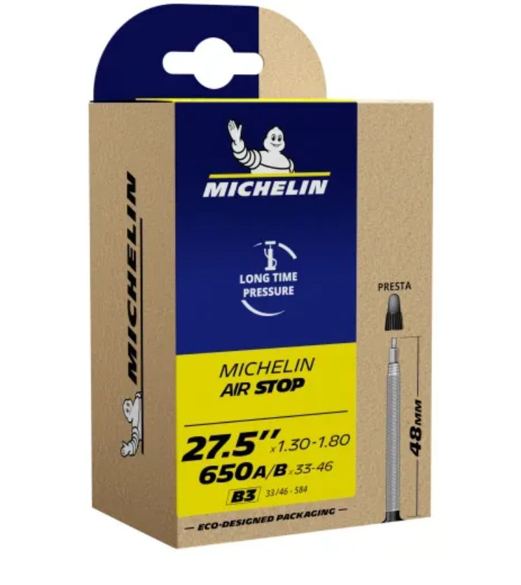 Michelin Binnenband 27,5" B3 Airstop 33/46x584 met Prestaventiel 48 mm