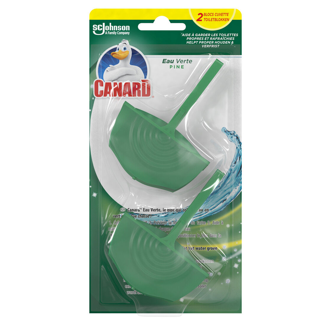 Canard Toiletreiniger Blocs Aqua Green 2 stuks