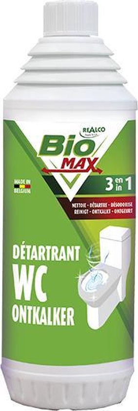 Realco Biomax WC ontkalker Ontkalkt, reinigt, ontgeurt 1 l