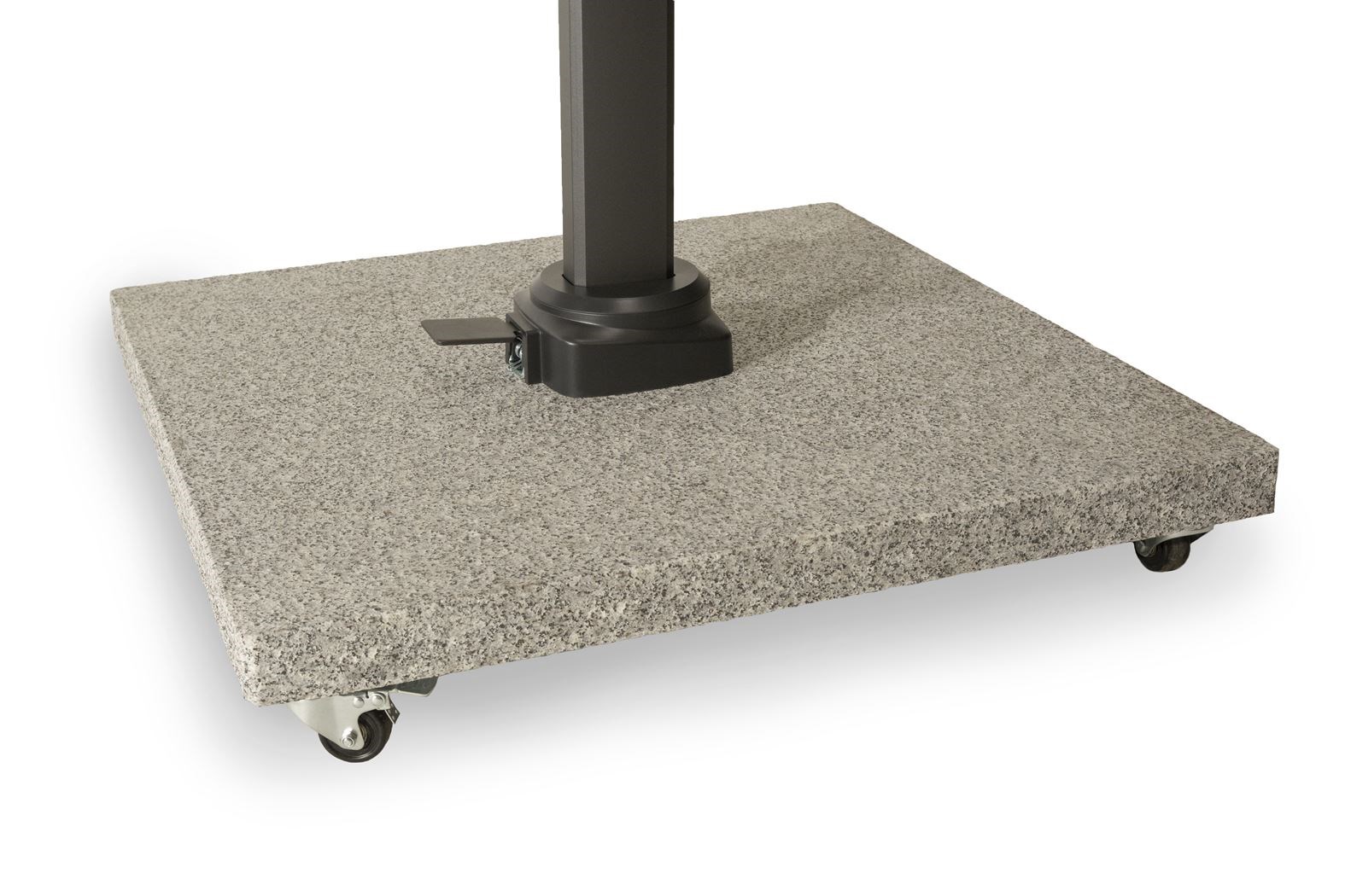 Ocean Sevilla Parasolvoet Silk Grey Graniet 90 Kg met Wieltjes
