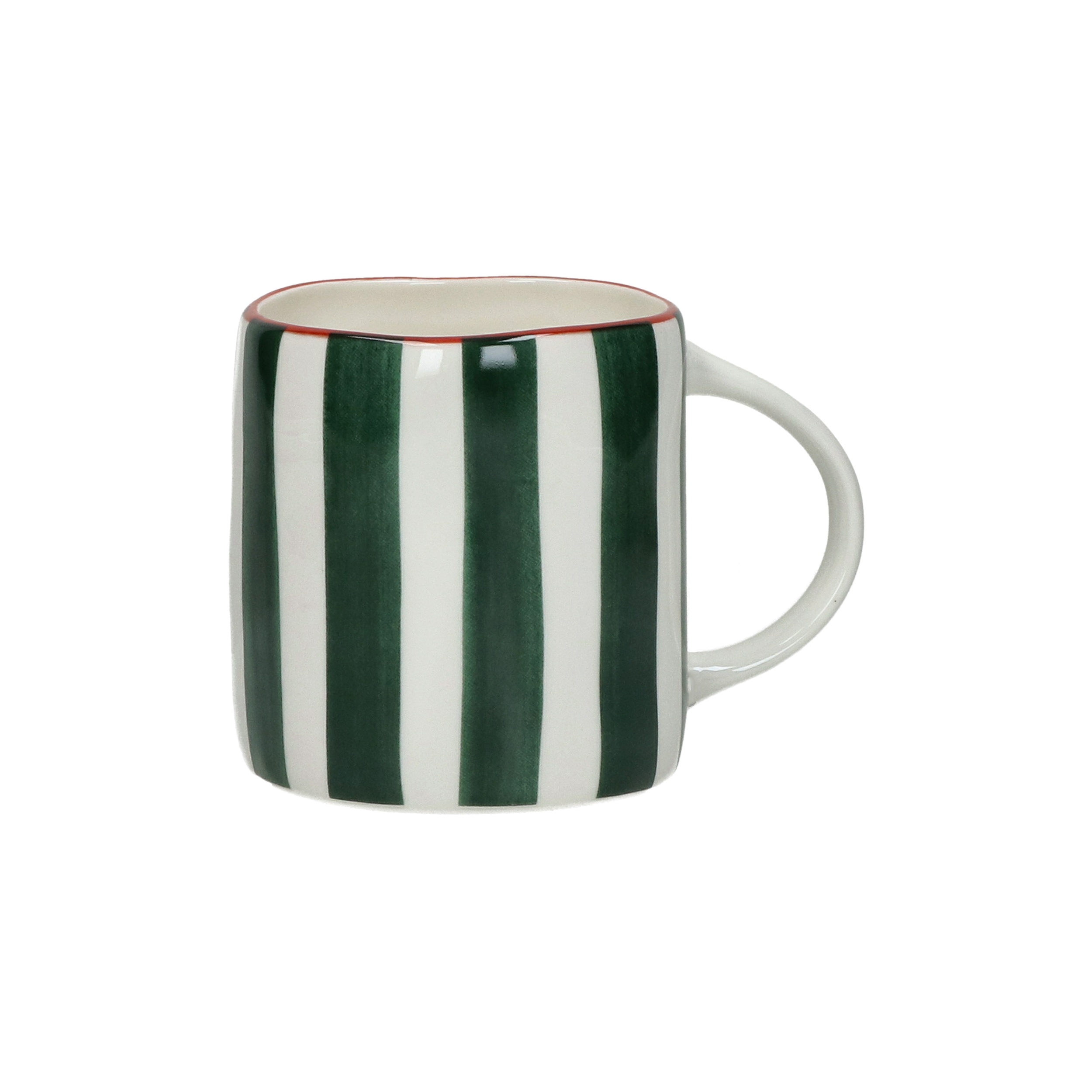 Pomax Mok Mykonos Groen 375ml - Porselein - 12x8.5x9 cm