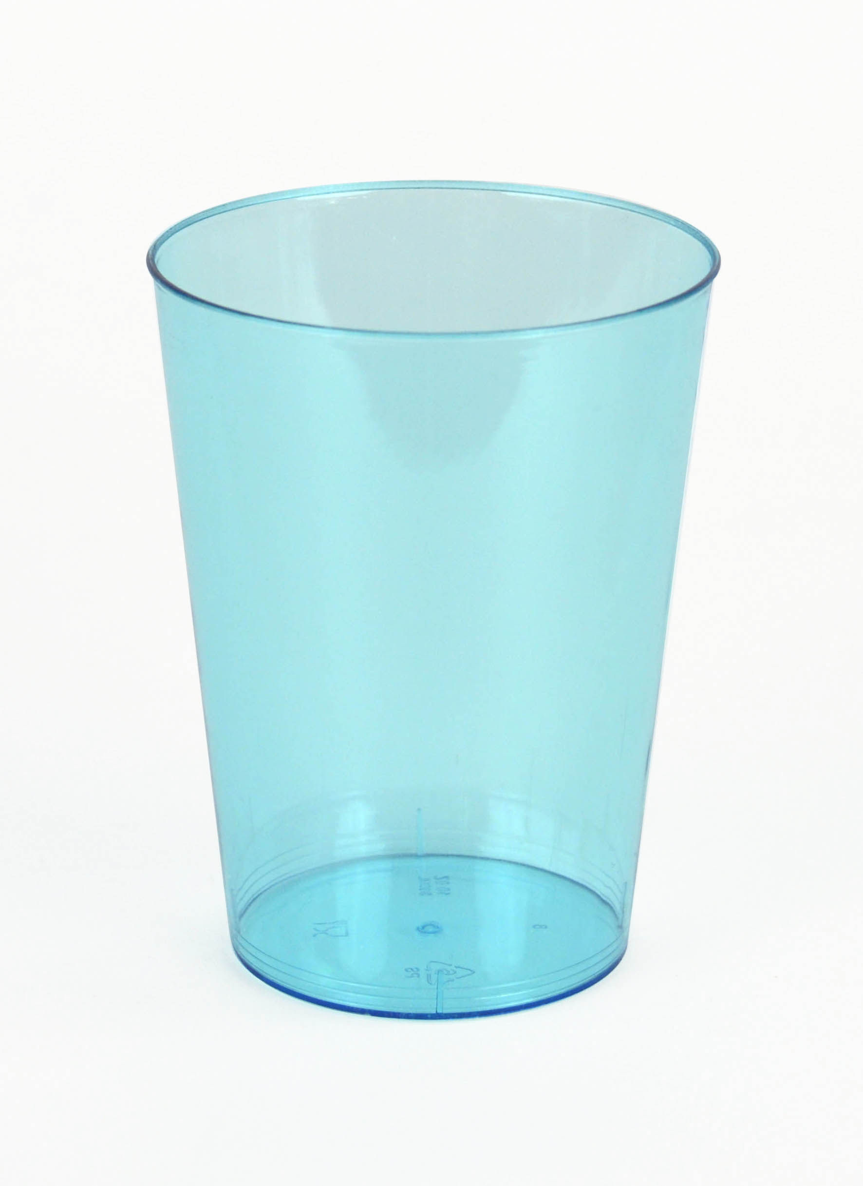 JMG Drinkbeker Transparant Turquoise Herbruikbaar 30cl - 8 stuks