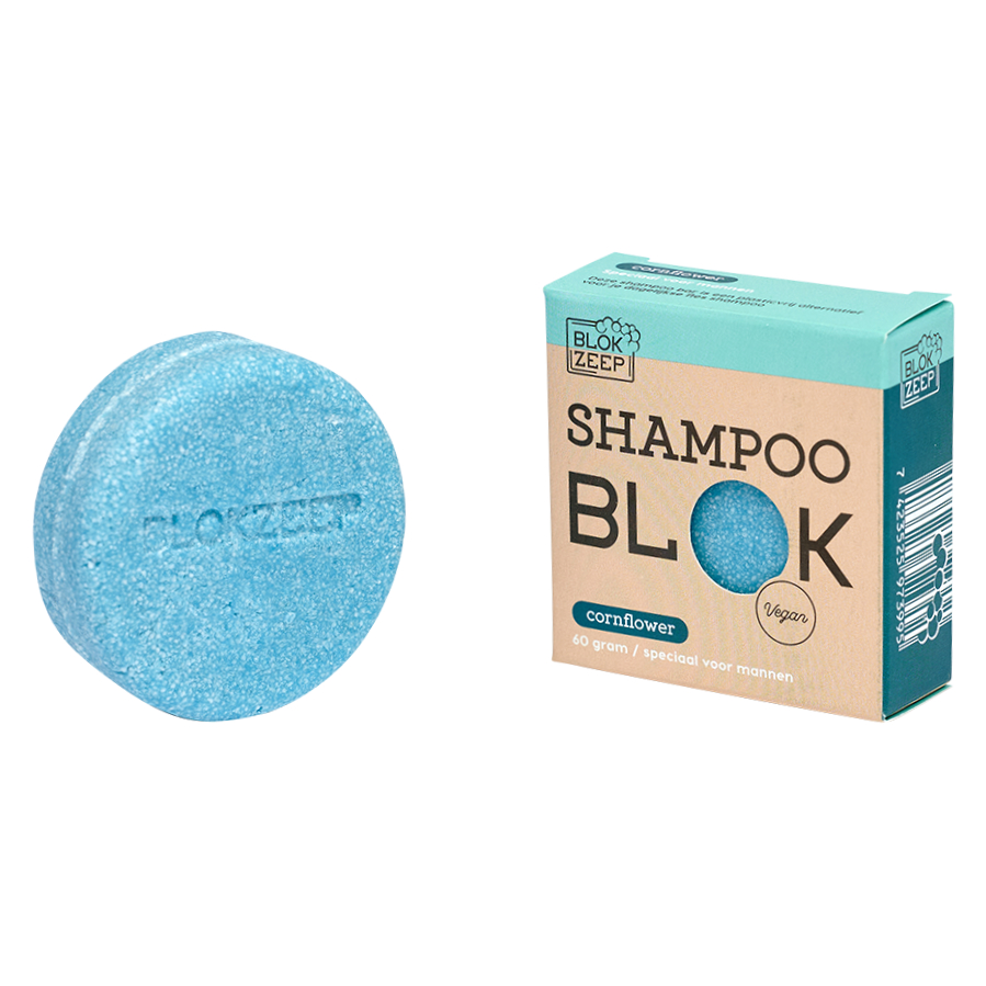 Blokzeep Shampoo Bar Cornflower 60 g - voor Mannen
