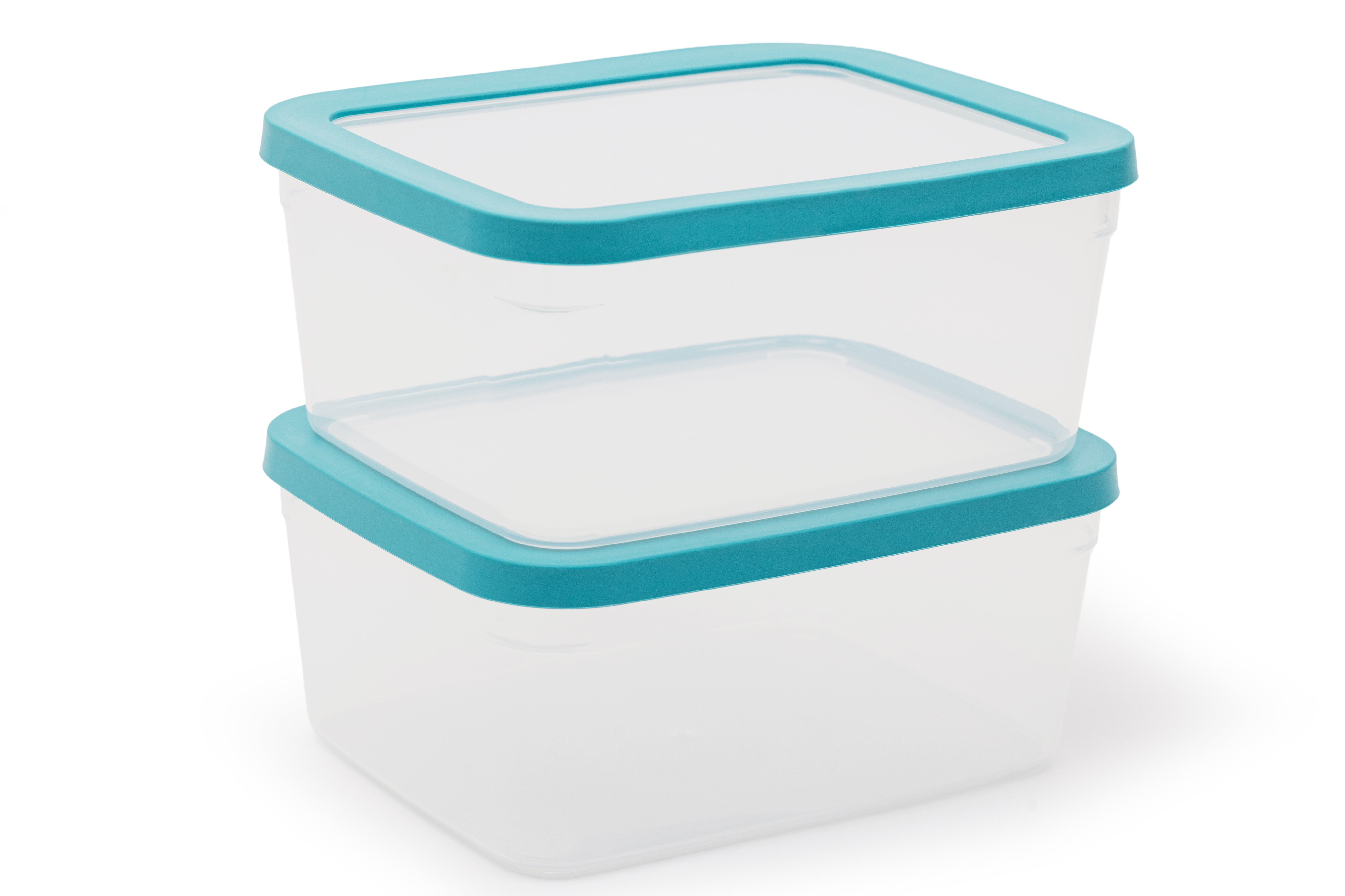 Day To Day Bewaardoos SoftSeal 1600ml set 2 stuks - Transp/Reef Green