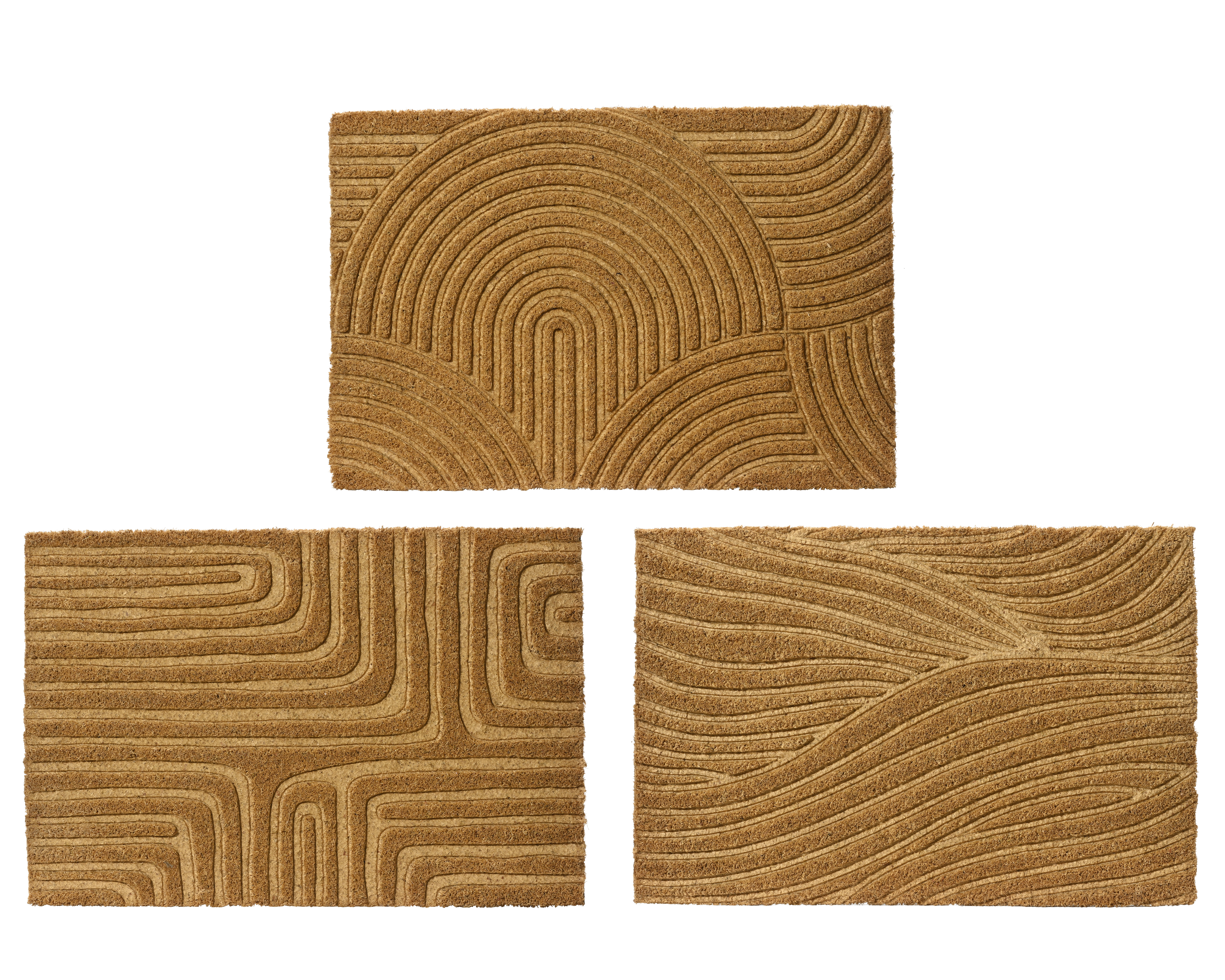 Deurmat 60x40 cm - Kokosvezel - assorti - prijs per stuk 