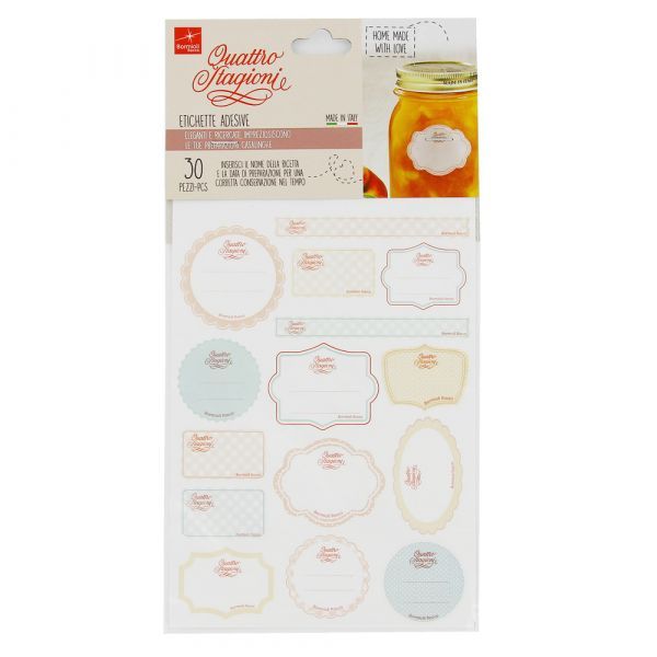 Bormioli Rocco Inmaaketiket Quattro Stagioni 30 stuks