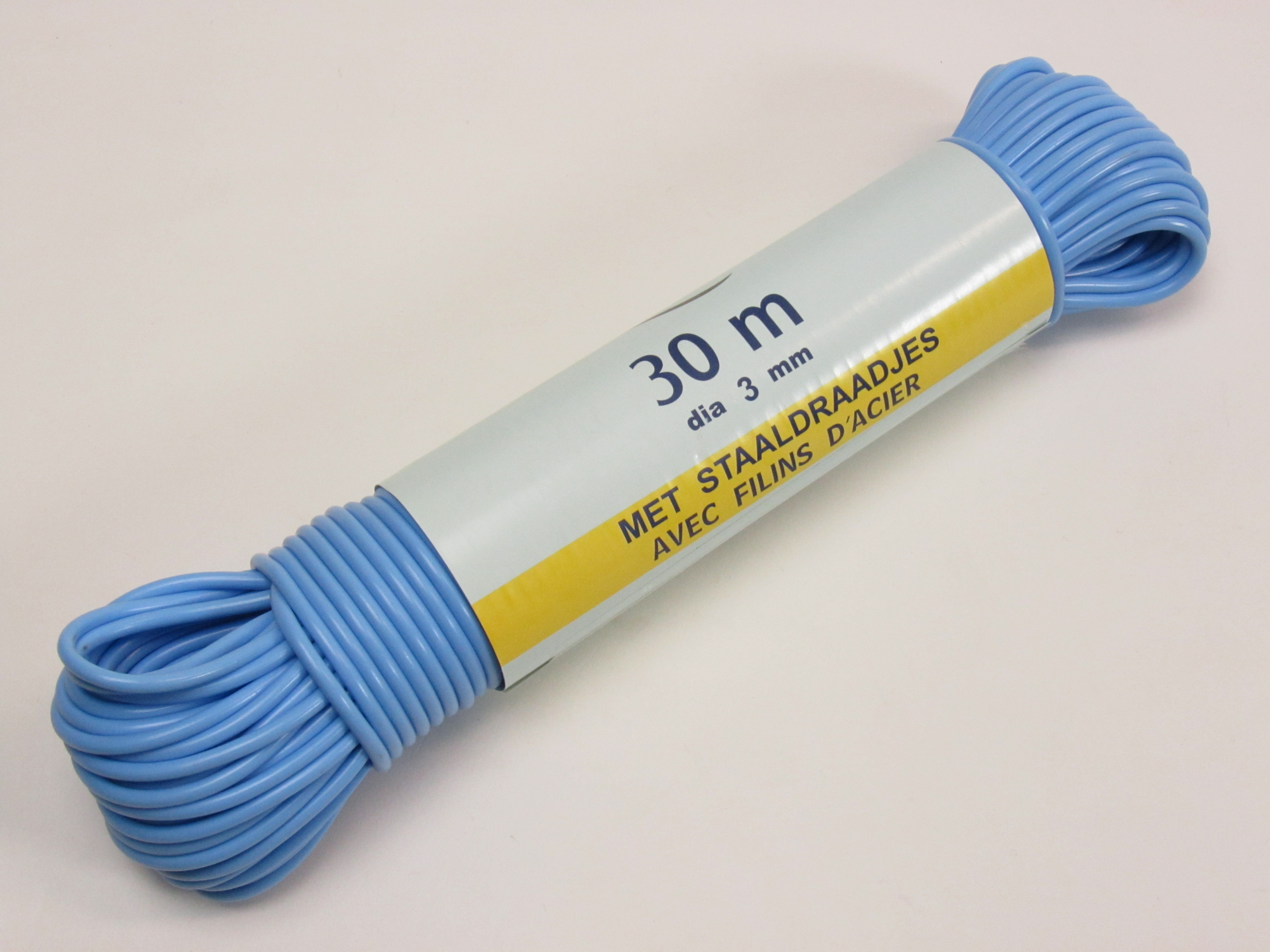 Waslijn Poly/Staal 30m - 3mm