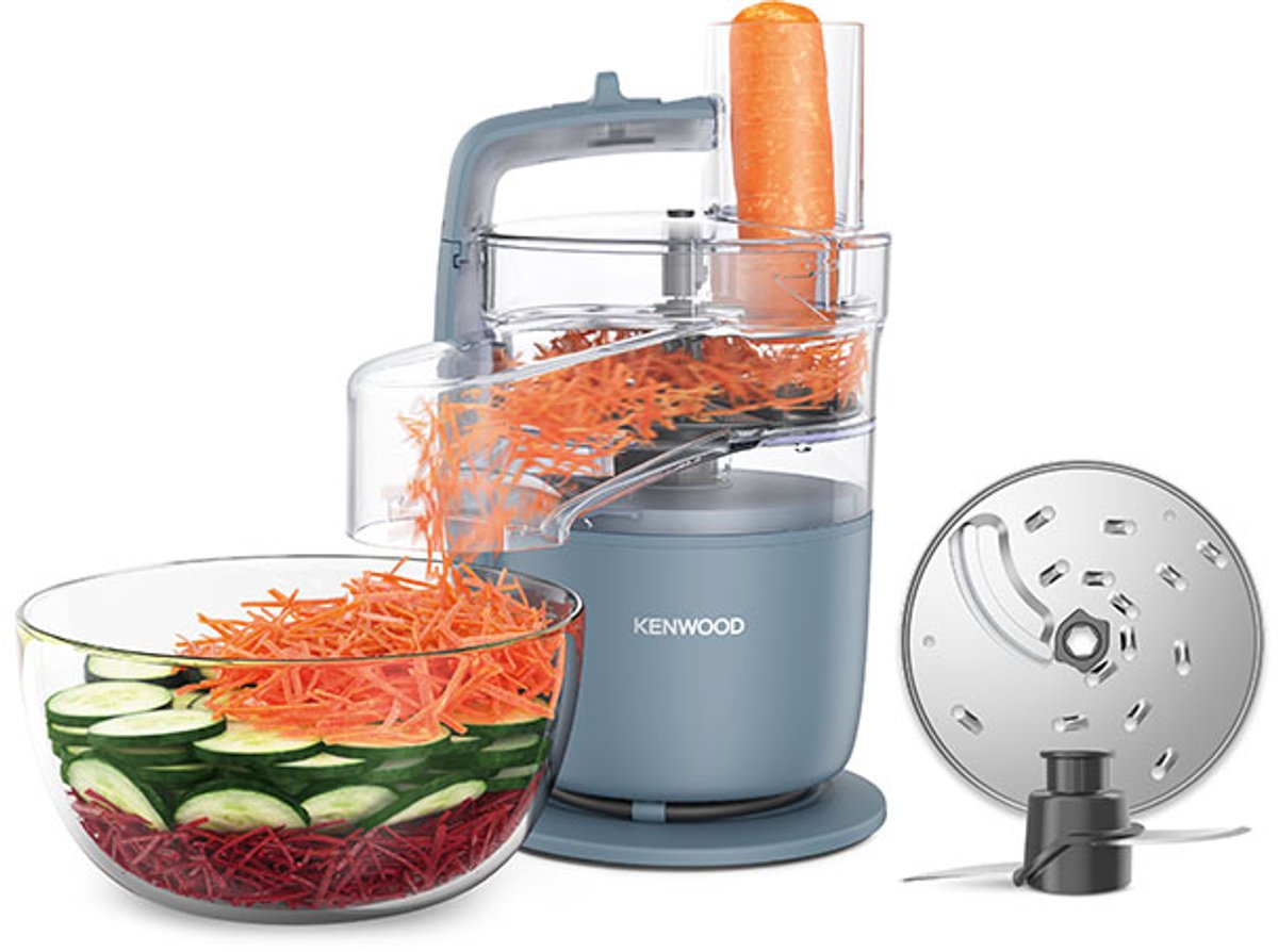 Kenwood MultiPro Go Storm Blauw - Foodprocessor, 900 watt, snijden, blenden en raspen