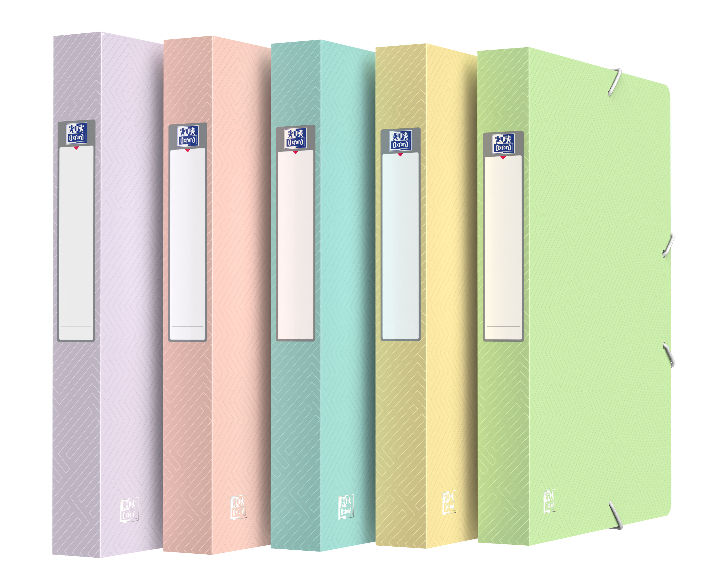 Oxford Elastobox Urban Opaak Pastel PP Rug 40 mm assorti 24x32 cm - prijs per stuk