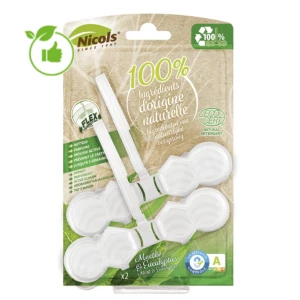 Nicols WC-Blok Eco Munt-Eucalyptus 2 stuks