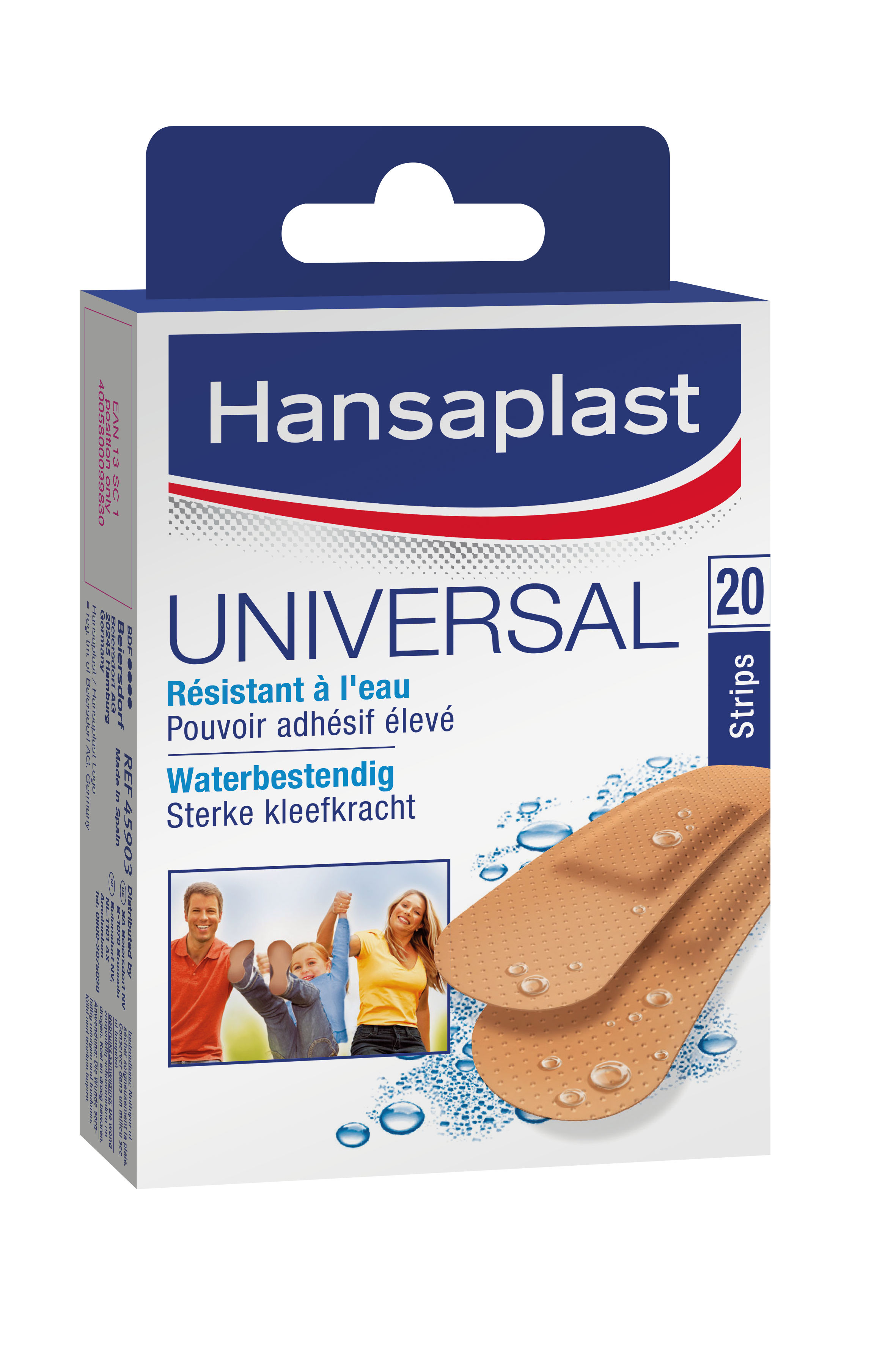 Hansaplast Pleister Universal Waterresist 20 strips