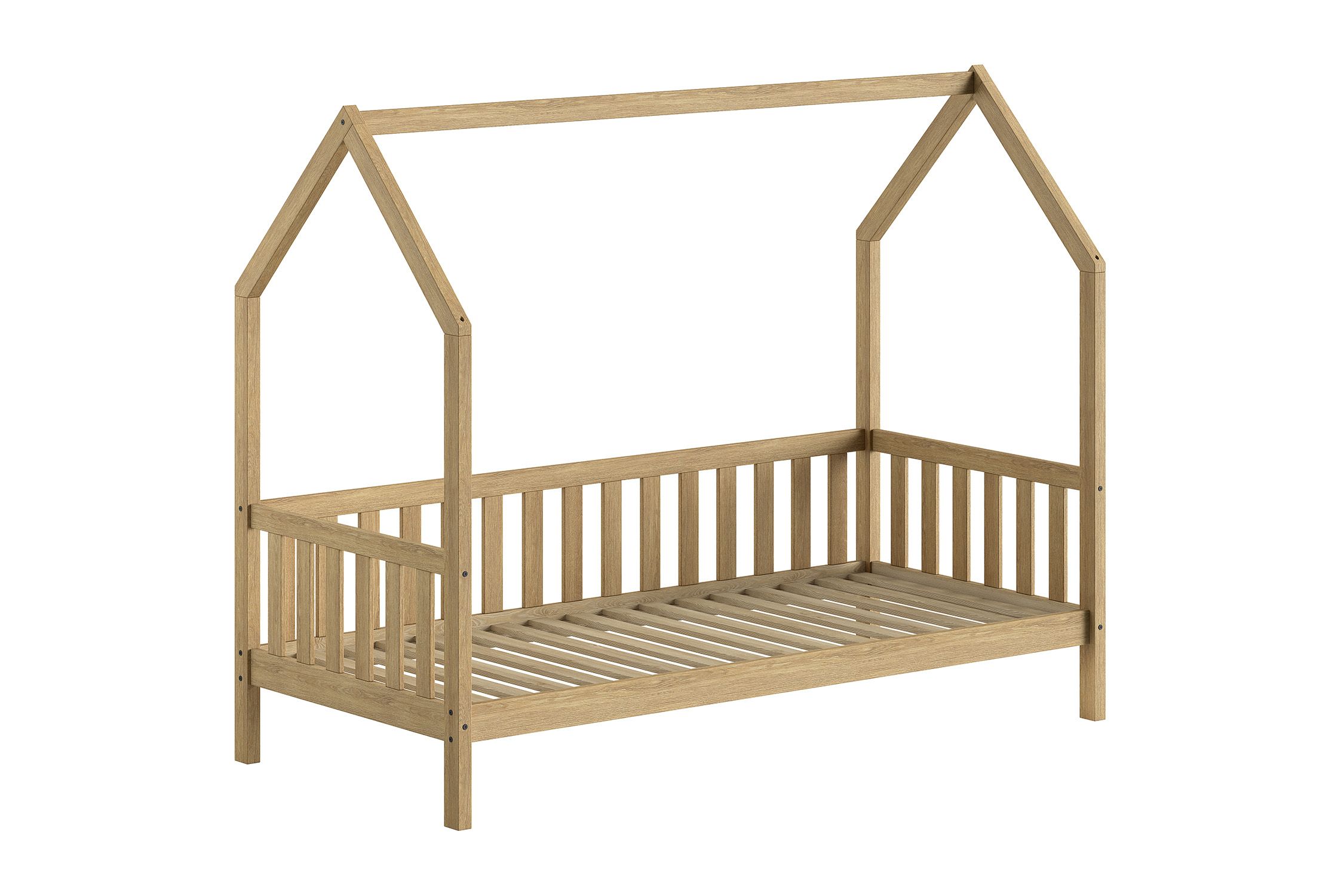 Vipack Huisbed Cabane met Hekje Eik 90x200 cm