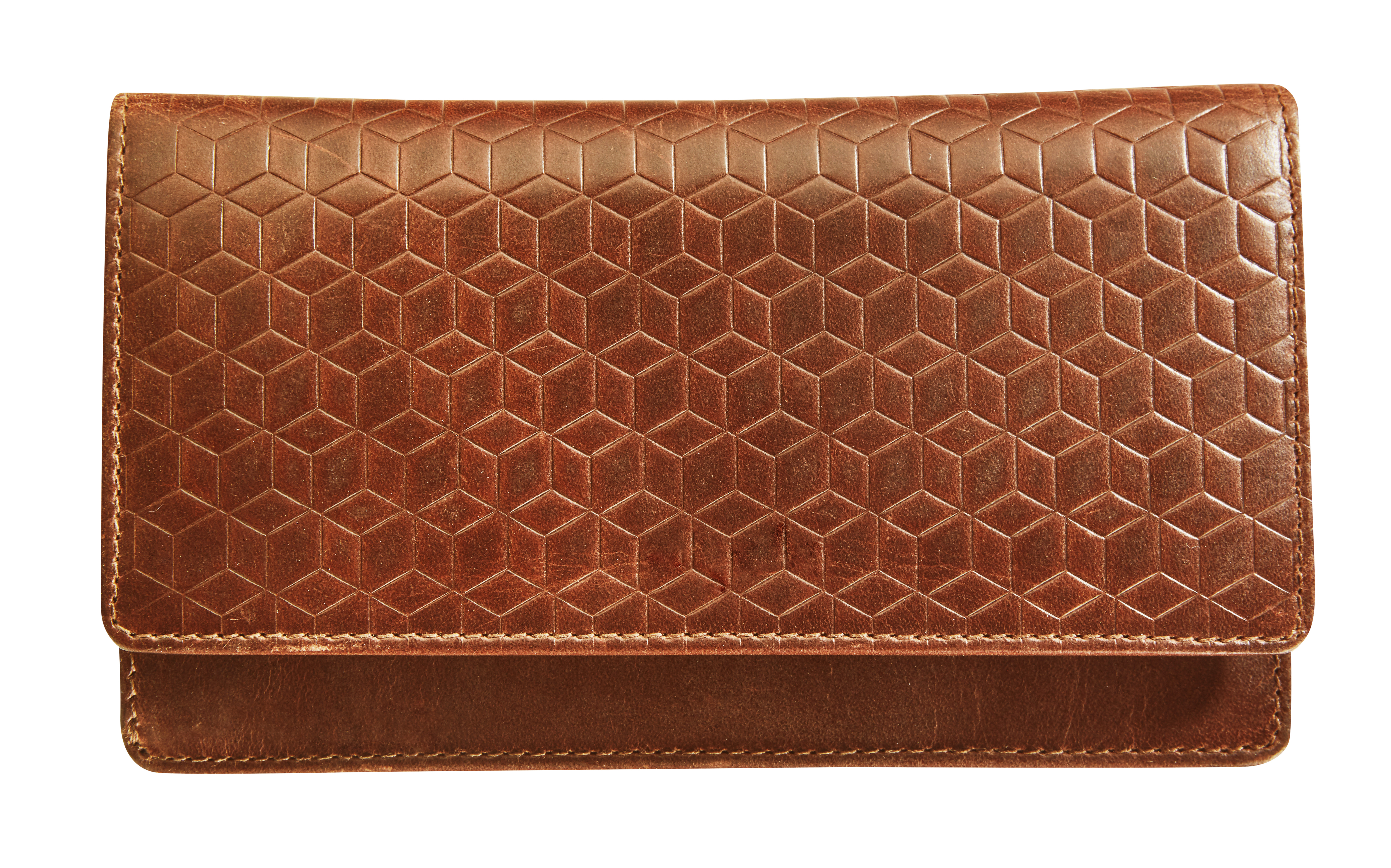 Label M Accordeon Portemonnee Madison Cognac - met Rits
