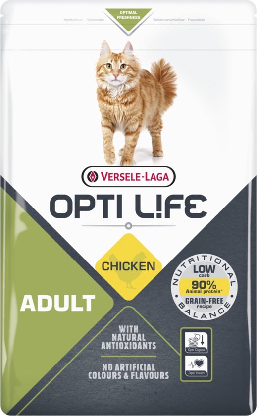 Opti-Life Kat Adult met Kip 2.5 kg - Kattenvoer