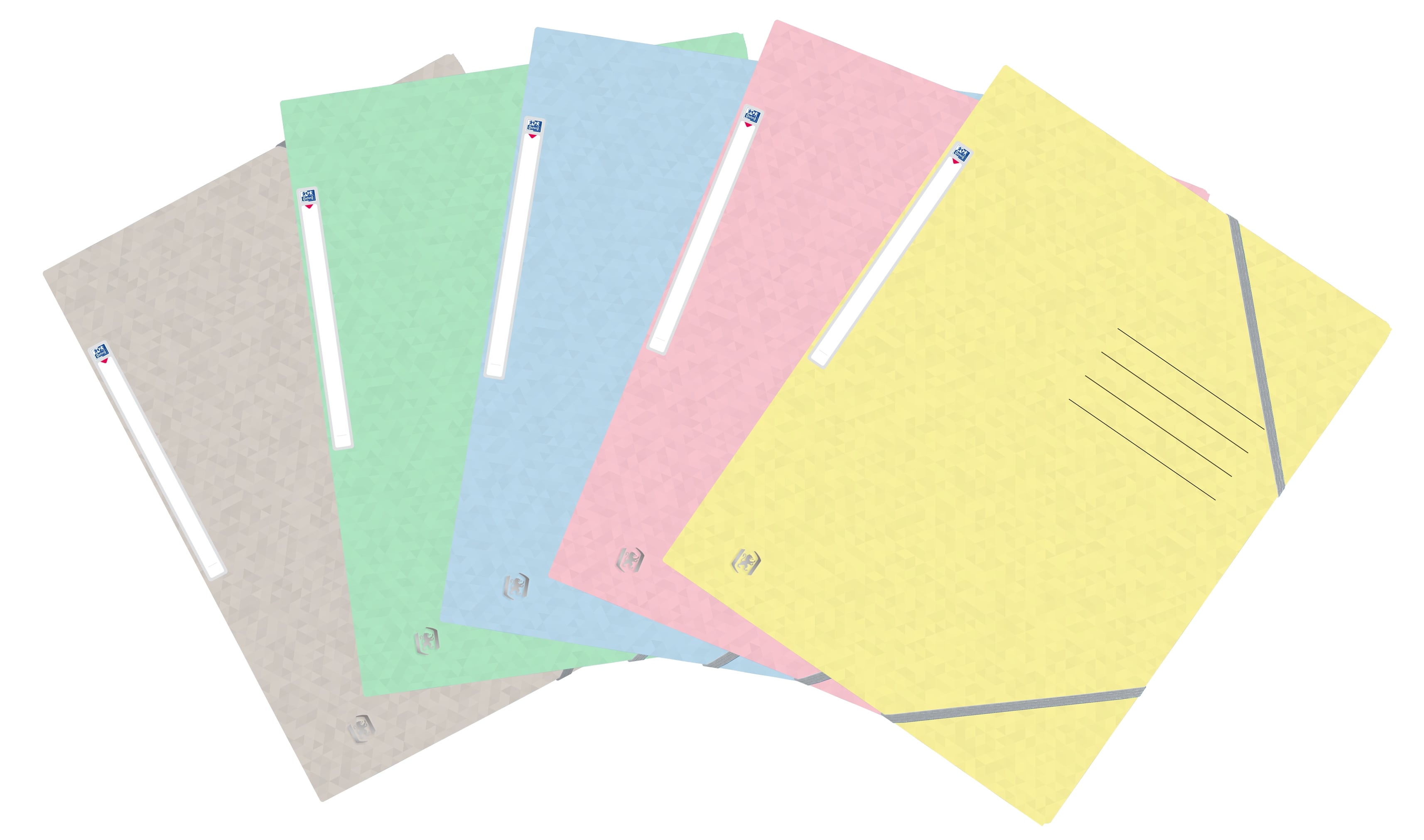 Oxford Elastomap Top File+ A4 Pastel - assorti - Prijs per Stuk