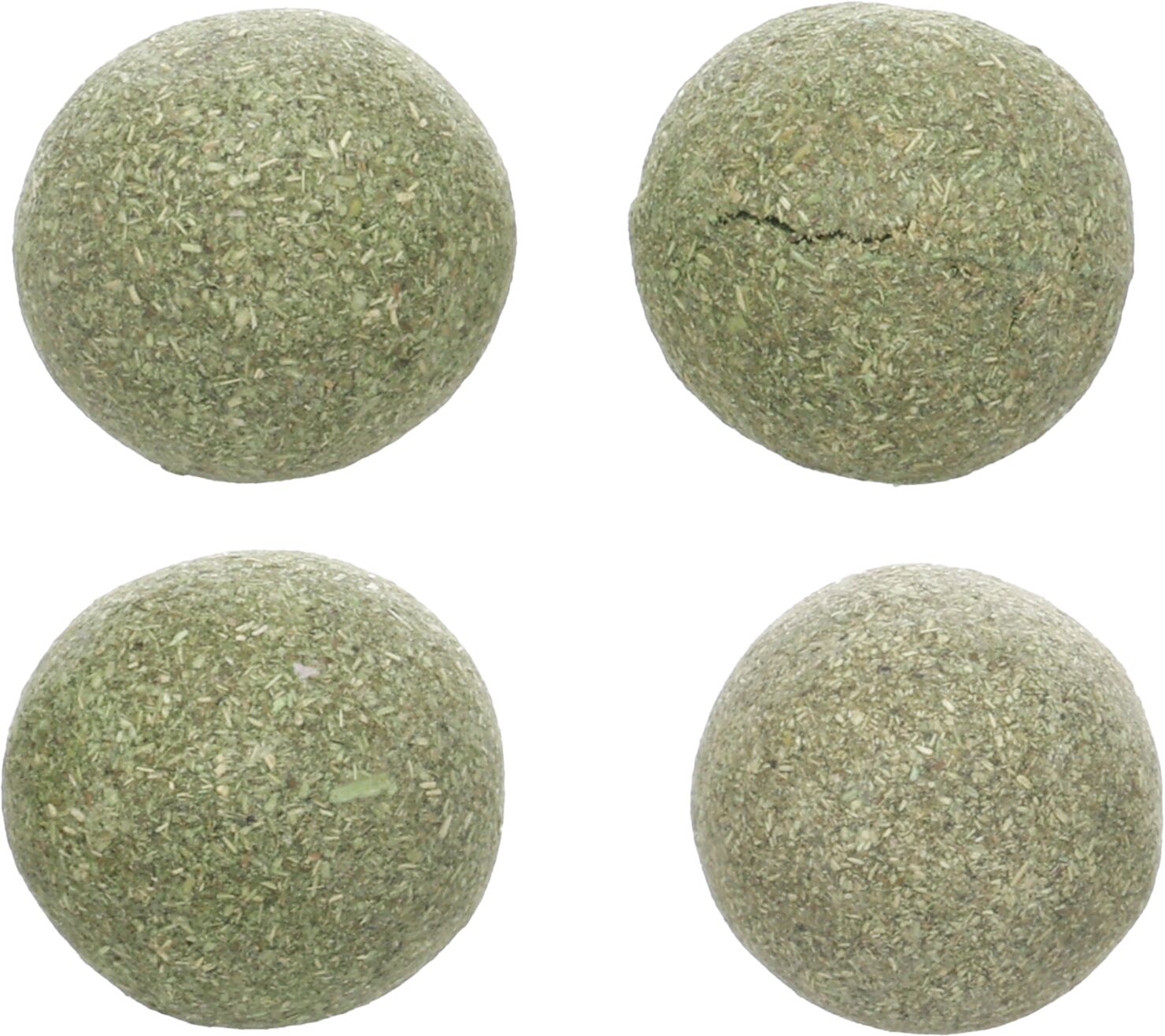 Flamingo Kattenspeelgoed Catnipballen Katti 3 cm Groen 4 stuks
