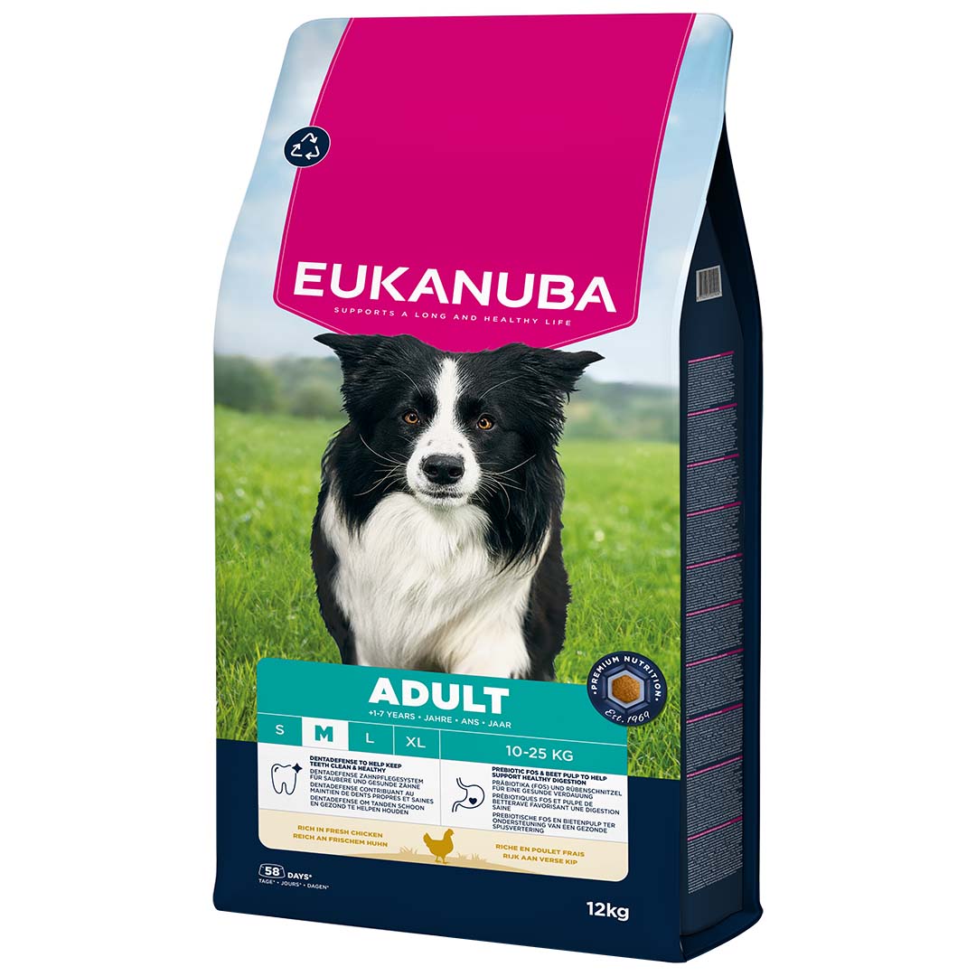 Eukanuba Hondenvoer Adult Medium Kip 12 kg