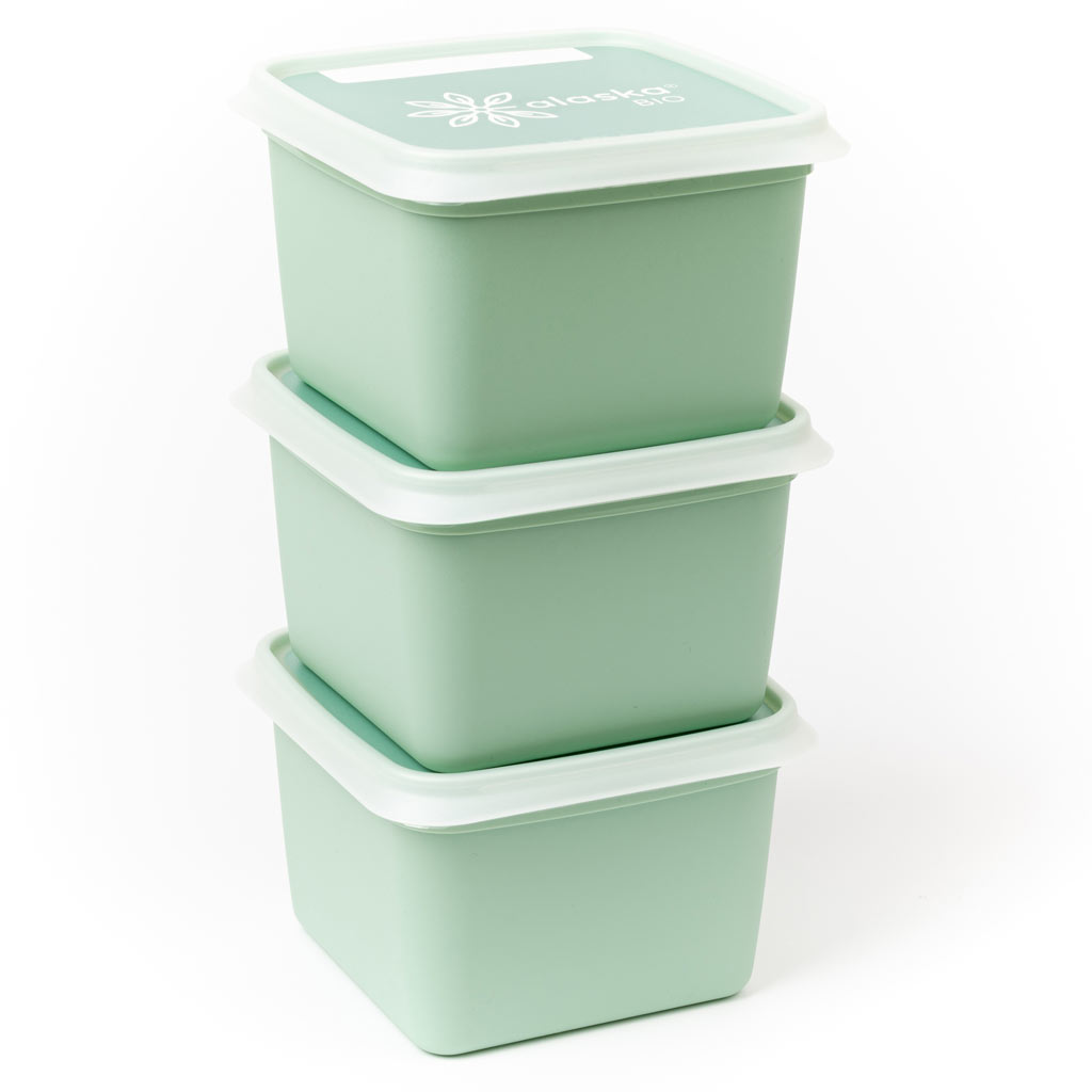 Amuse Diepvriesdoos Alaska Bio 750ml set 3 stuks - 13.5x13.5x9 cm- Suikerriet