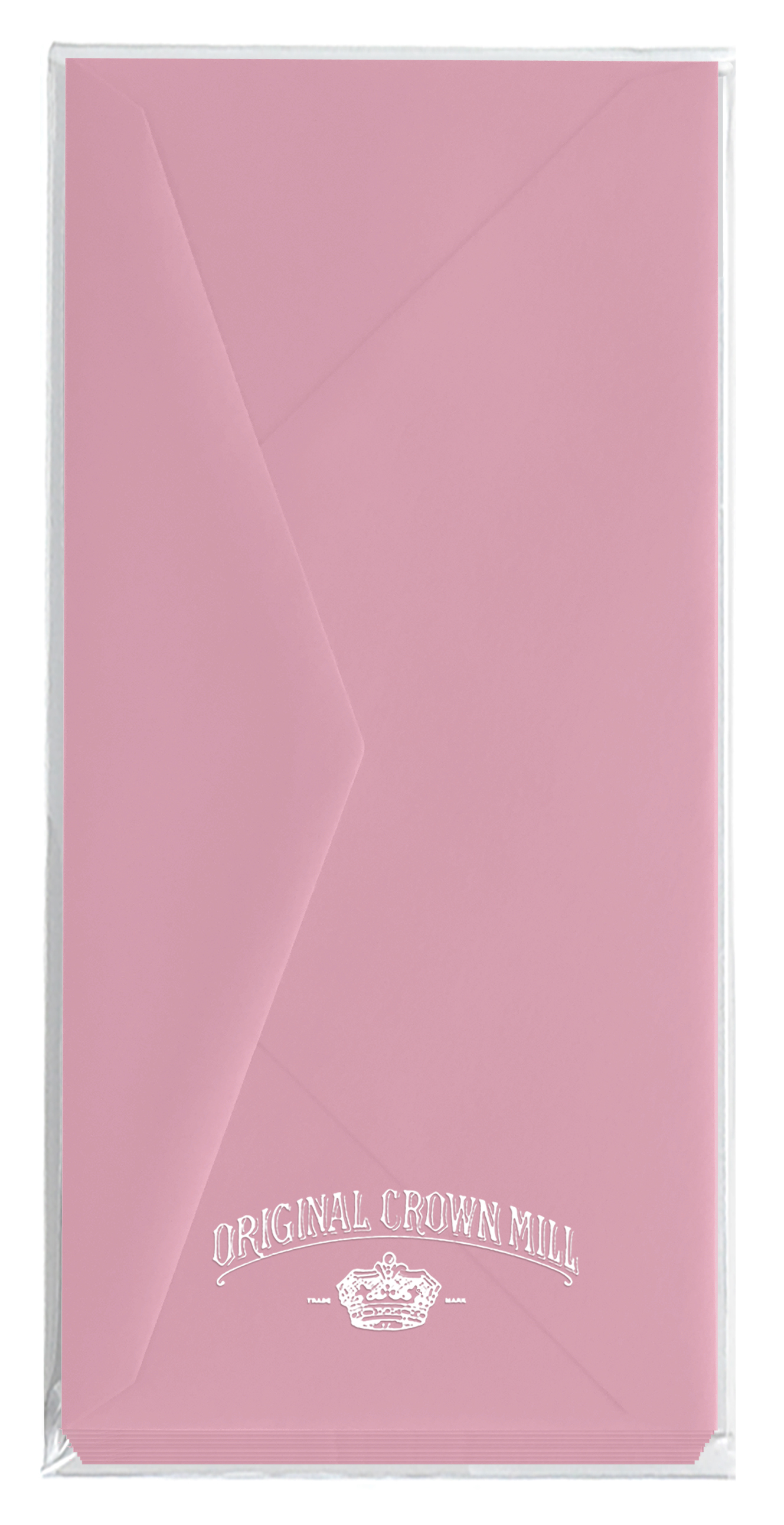 Original Crown Mill Cello Enveloppen DL 10 stuks - 120 g - Velijn Roze