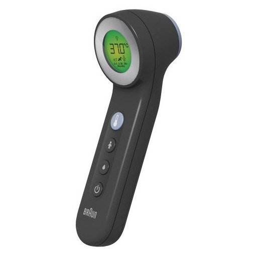Braun Voorhoofdthermometer Frontal Digitaal - Zwart - BNT400BWE