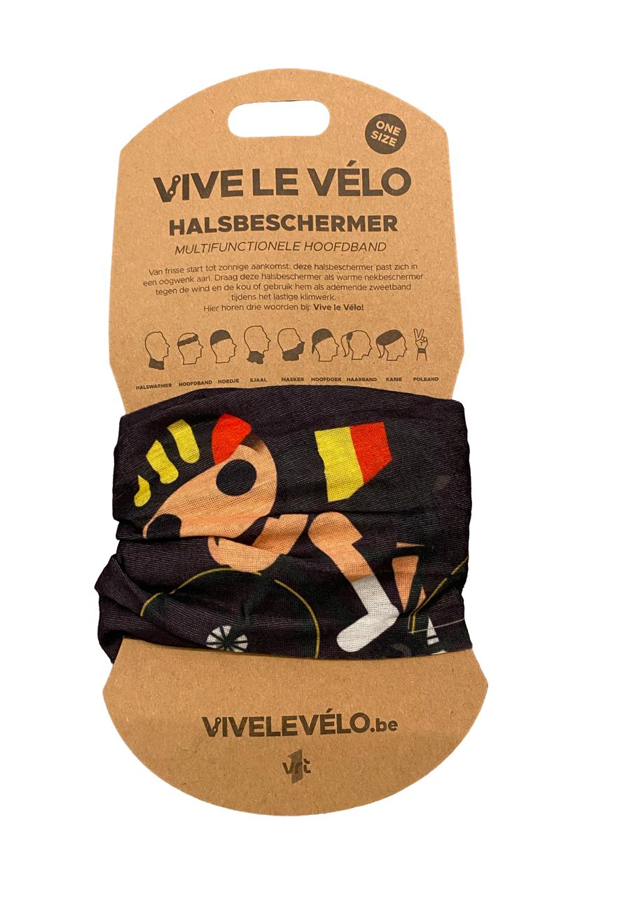 Vive le Vélo Buff - Halsbeschermer Odieltje Gele Trui Navy