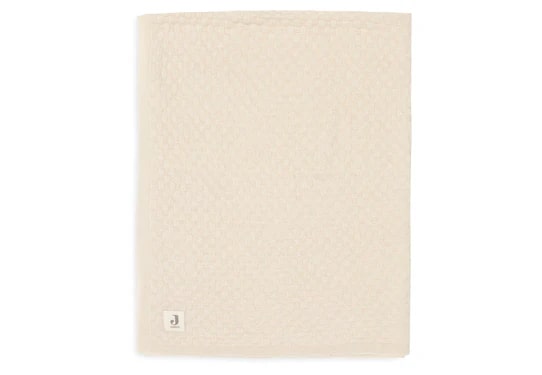 Jollein Deken Bed Weave Knit Merino Wool Oatmeal 100x150 cm