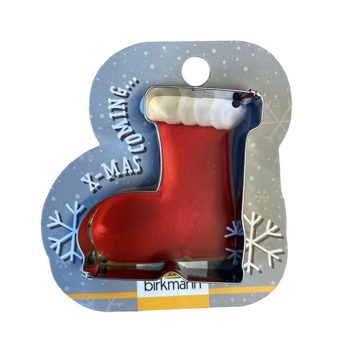 Birkmann Uitsteekvorm Kerst 6cm - RVS - Kerstlaars