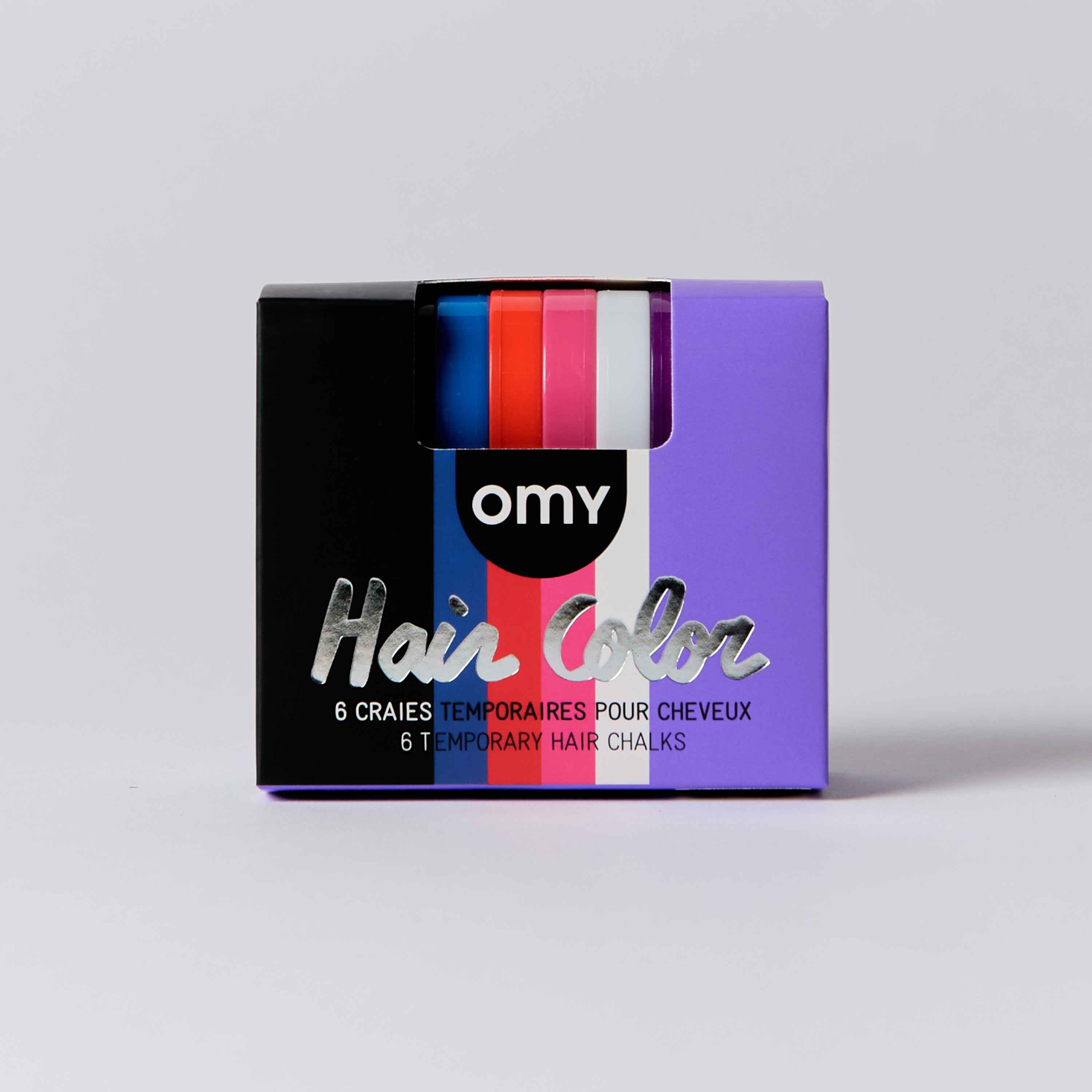Omy Hair Color Chalk Wicked - 6 stuks assorti