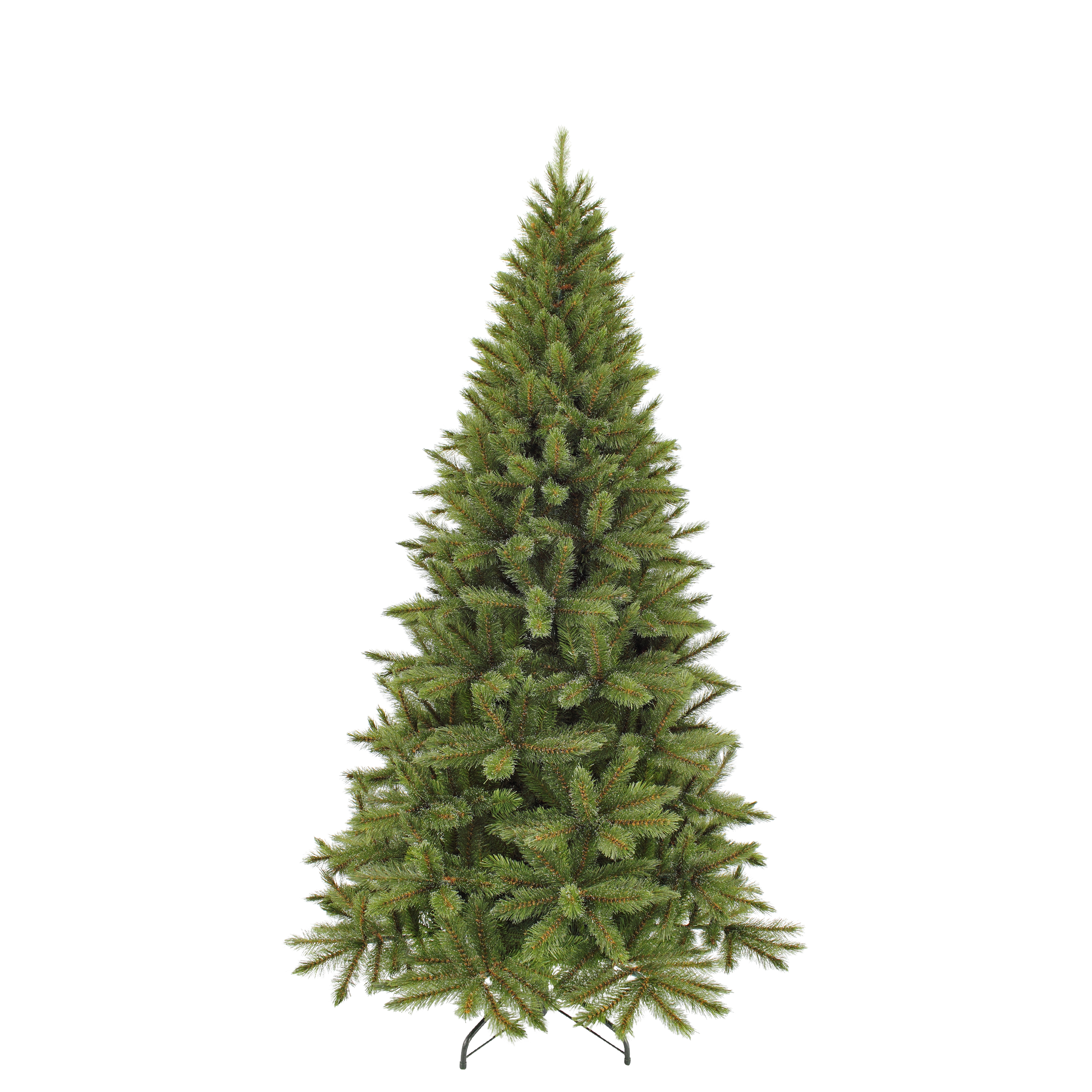 Kerstboom Forest Slim Green Frosted 230x130 cm - 1030 Tips - PE/PVC