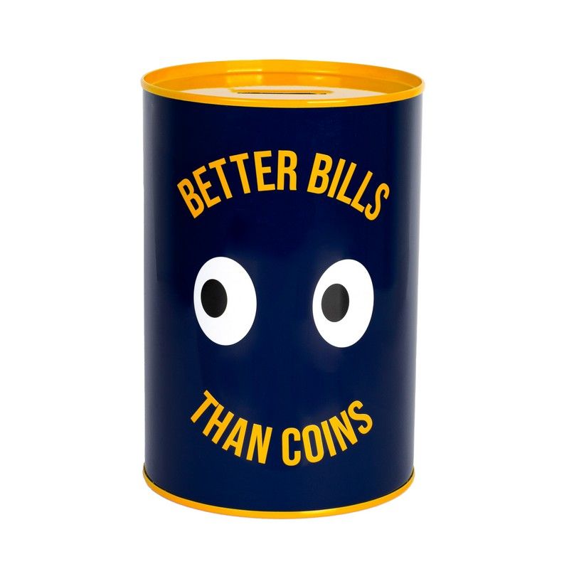 Fisura Spaarpot XXL Better Bills Than Coins - 14x21 cm